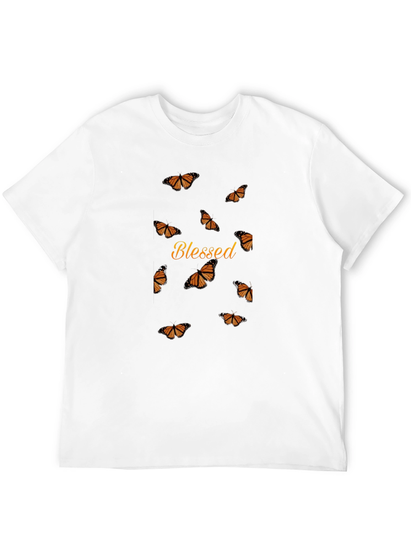 Blessed Butterfly Graphic Tee - Stylish Black Shirt