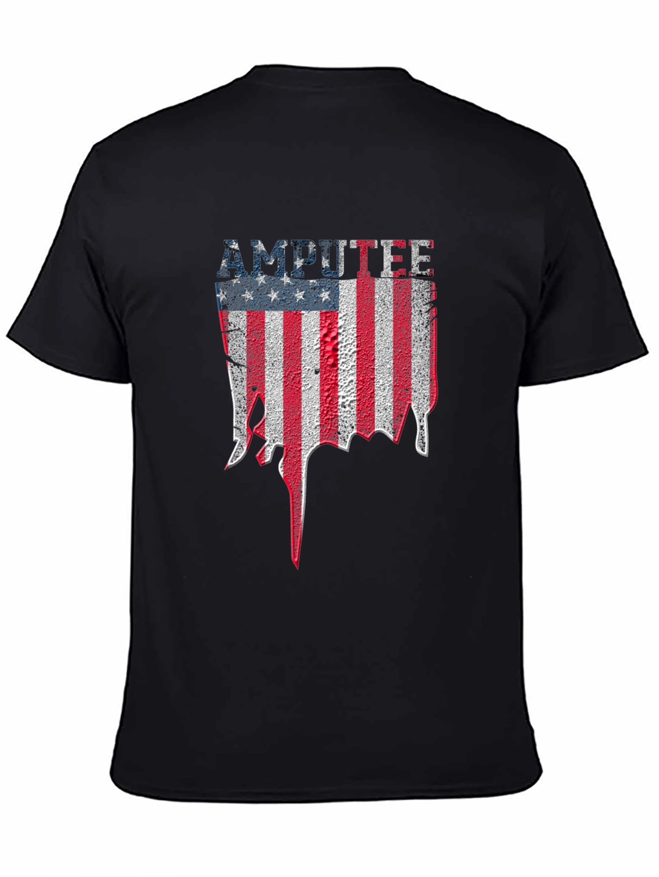 Amputee USA Flag Graphic T-Shirt