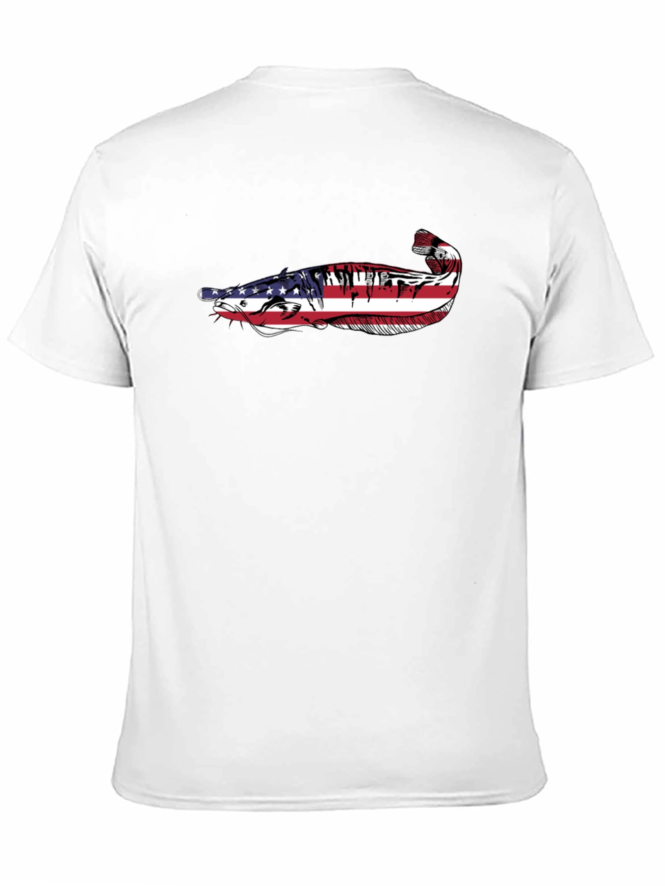 American Flag Catfish Graphic Tee