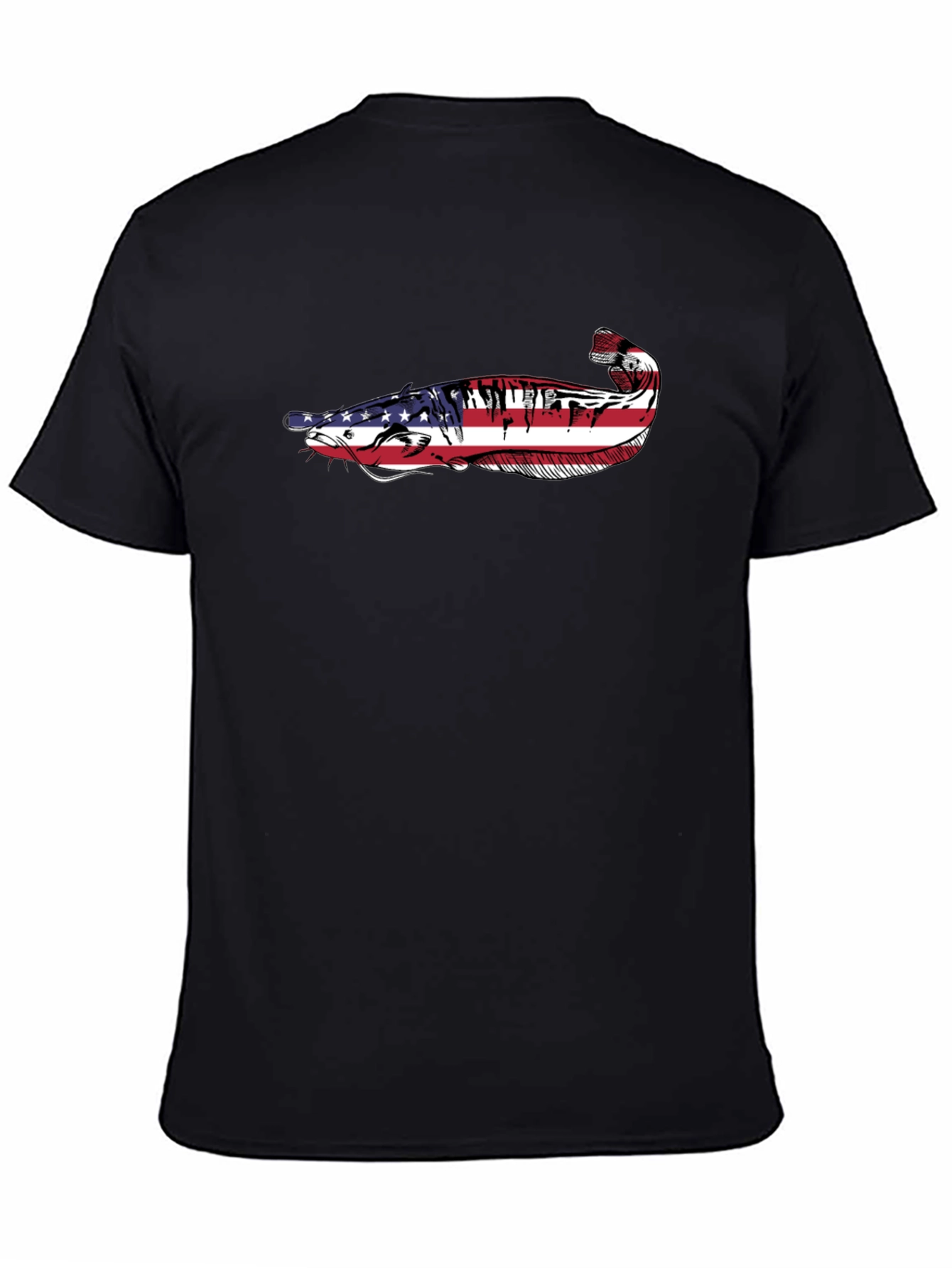 American Flag Catfish Graphic Tee