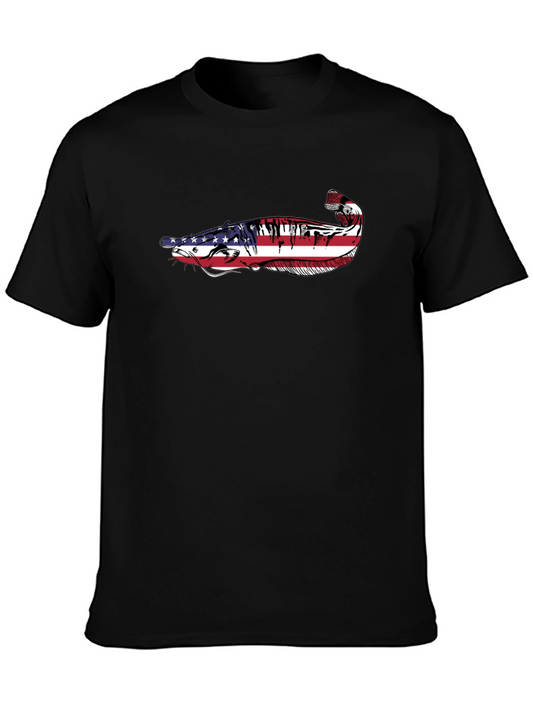 American Flag Catfish Graphic Tee