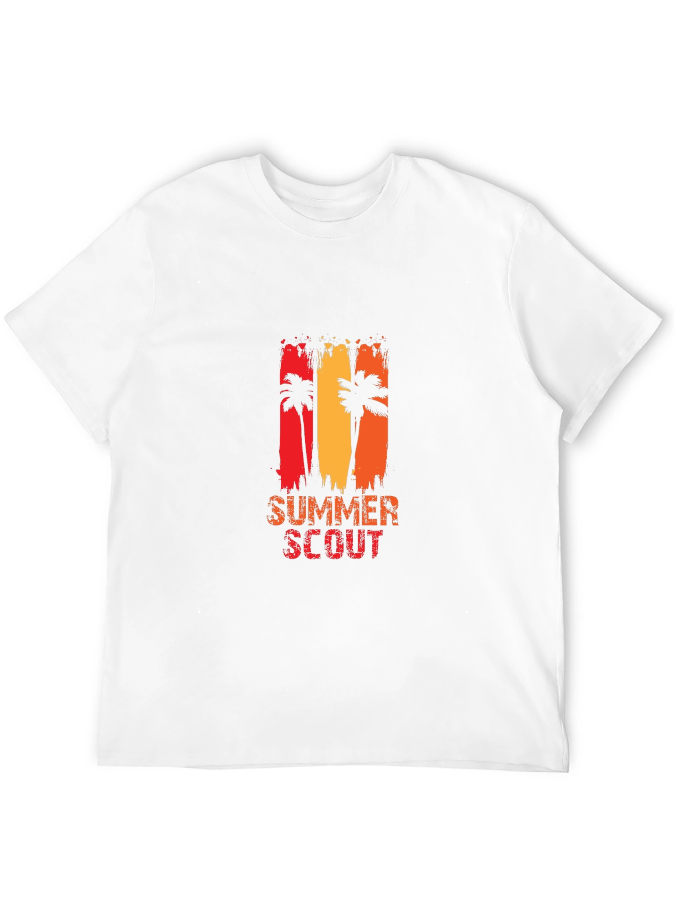 Summer Scout Graphic Tee - Black Cotton T-Shirt