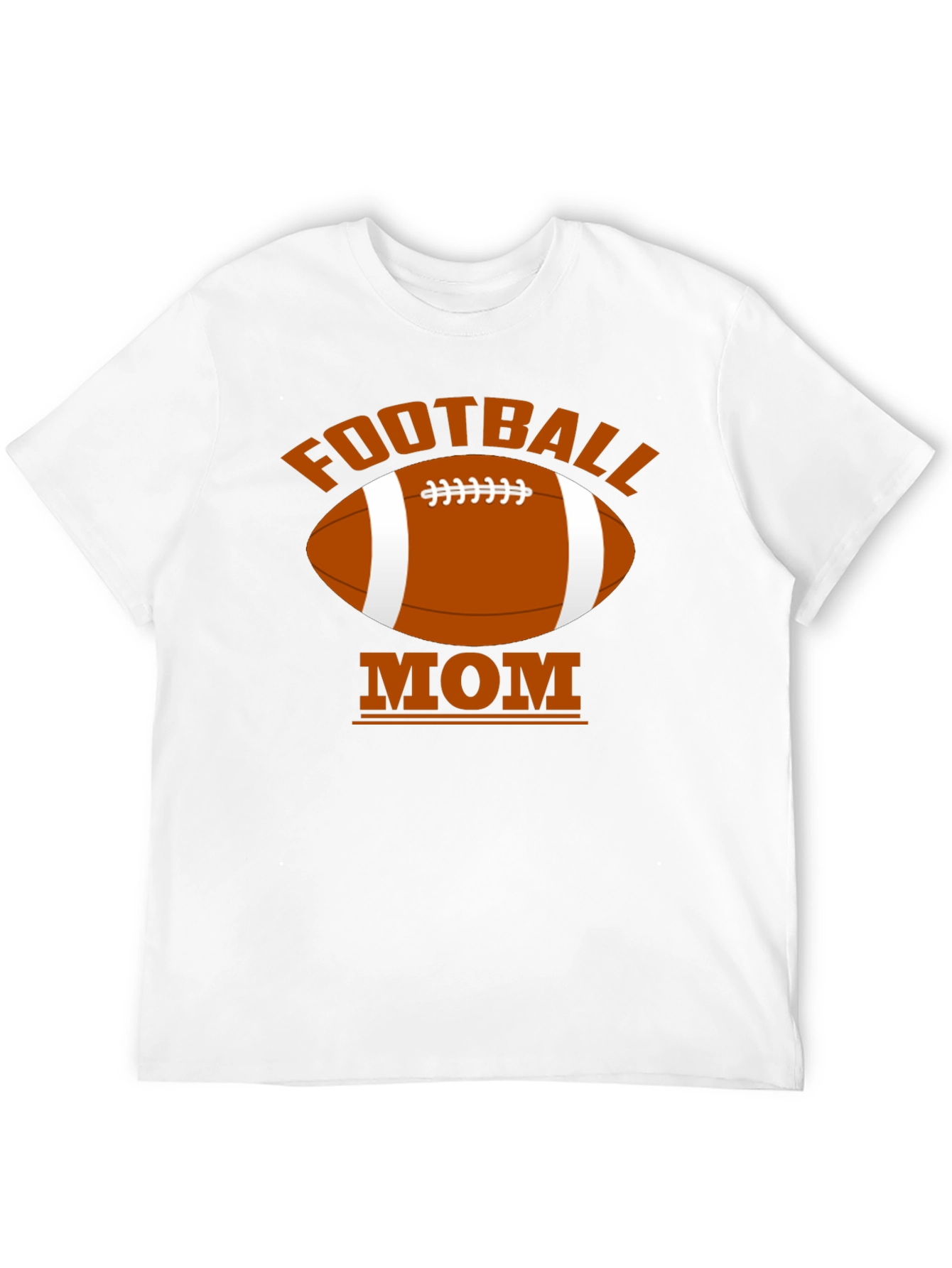 Football Mom Black T-Shirt