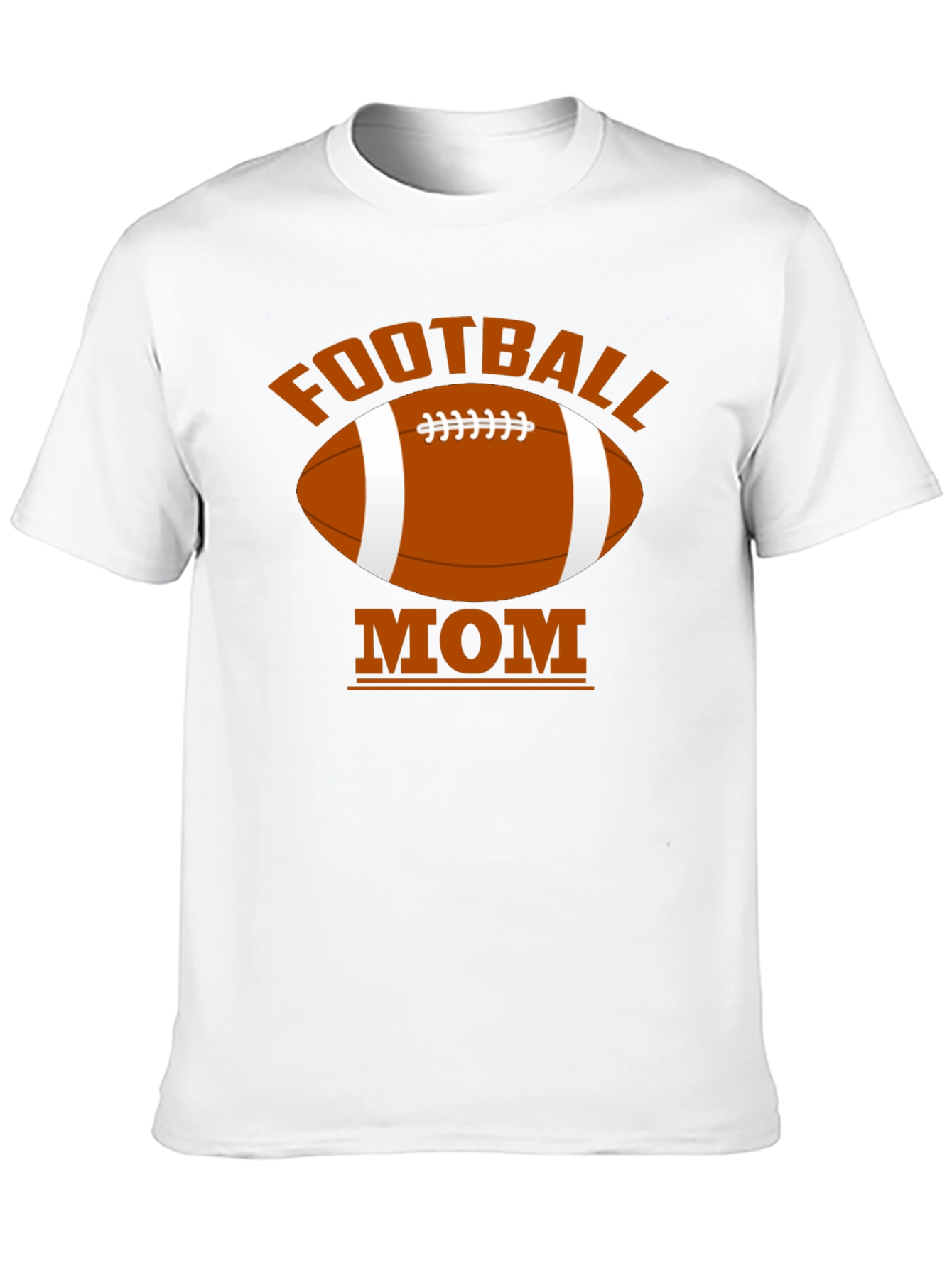Football Mom Black T-Shirt