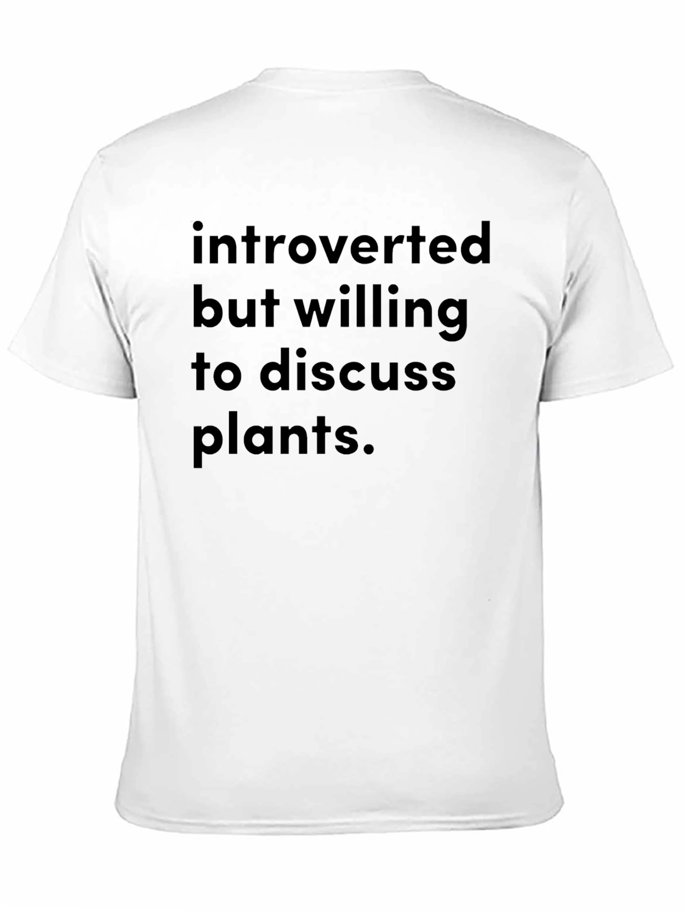 Introverted Plant Lover T-Shirt - Black