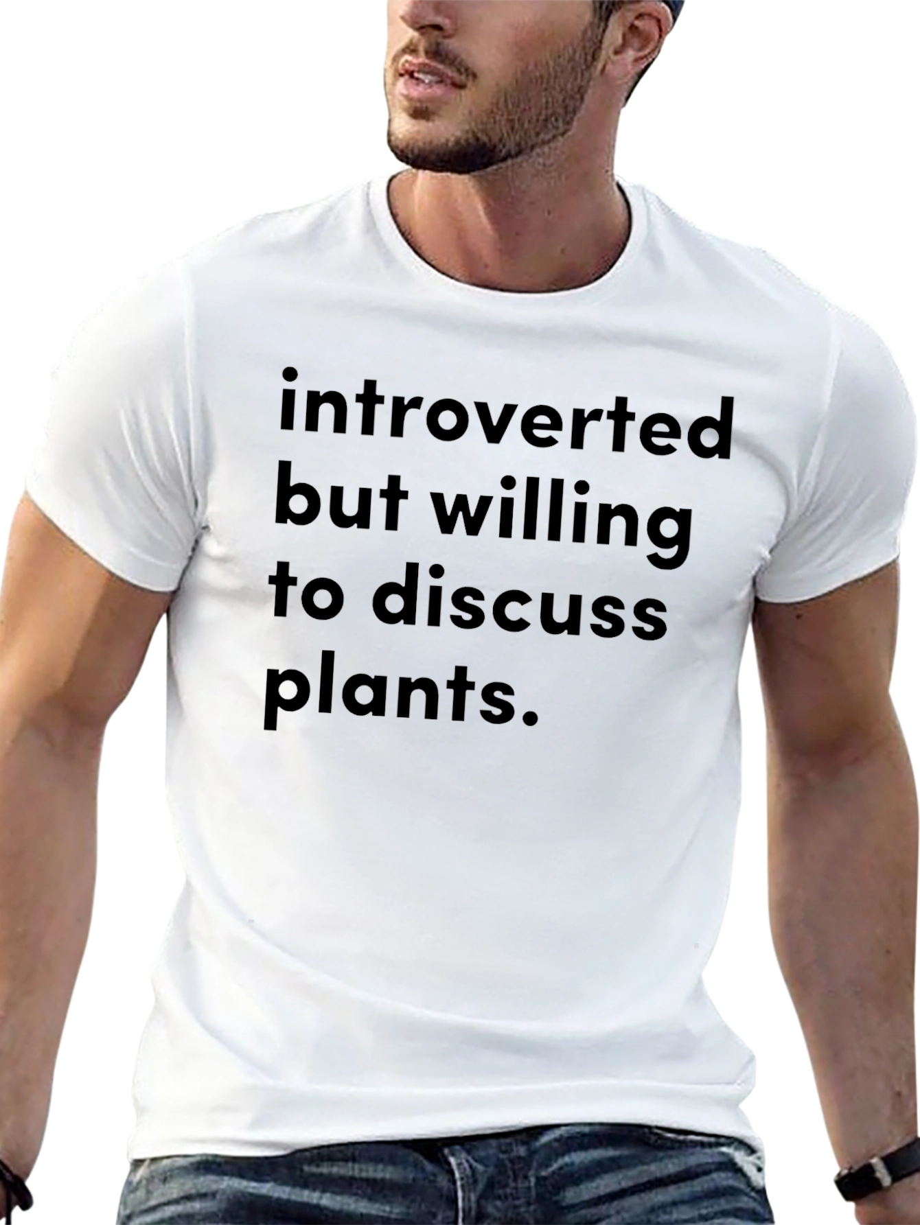 Introverted Plant Lover T-Shirt - Black