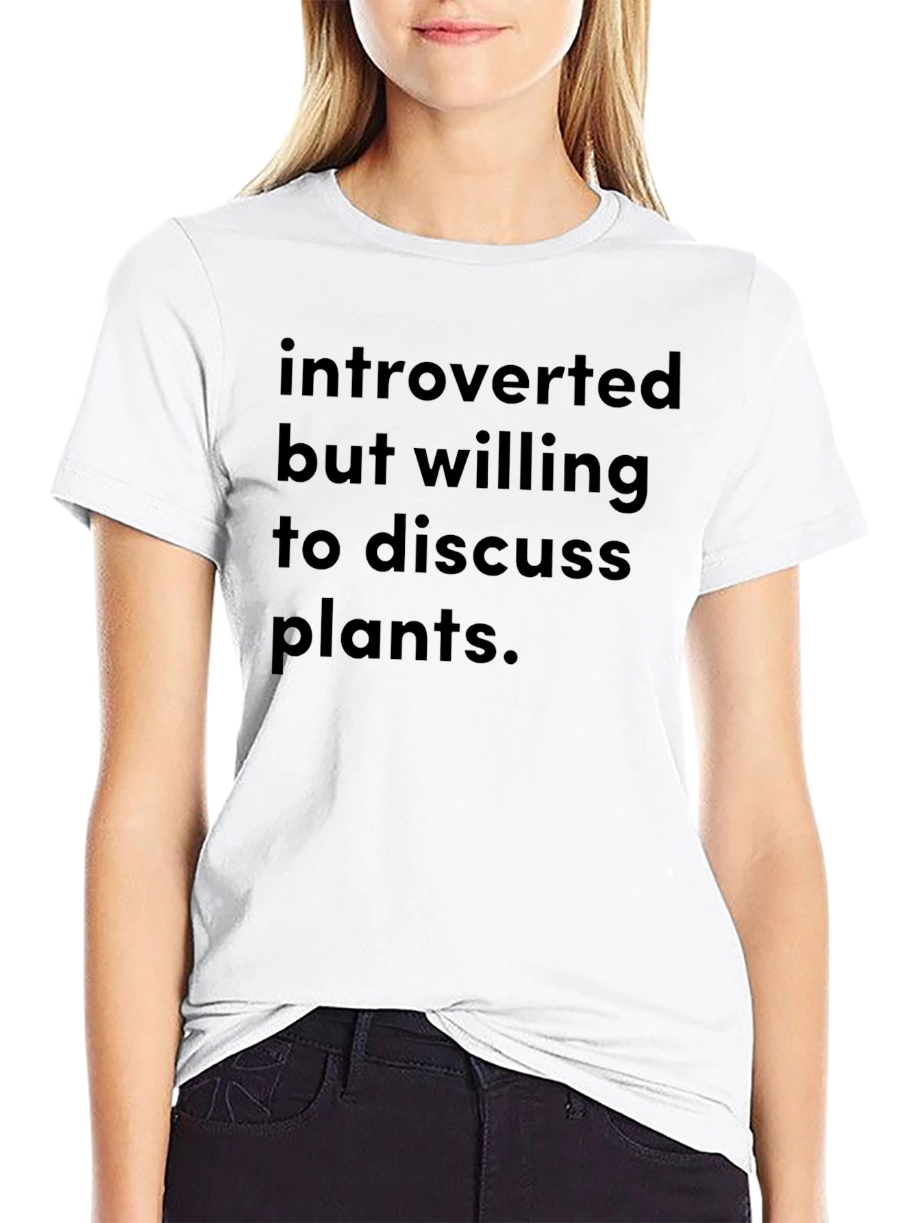Introverted Plant Lover T-Shirt - Black