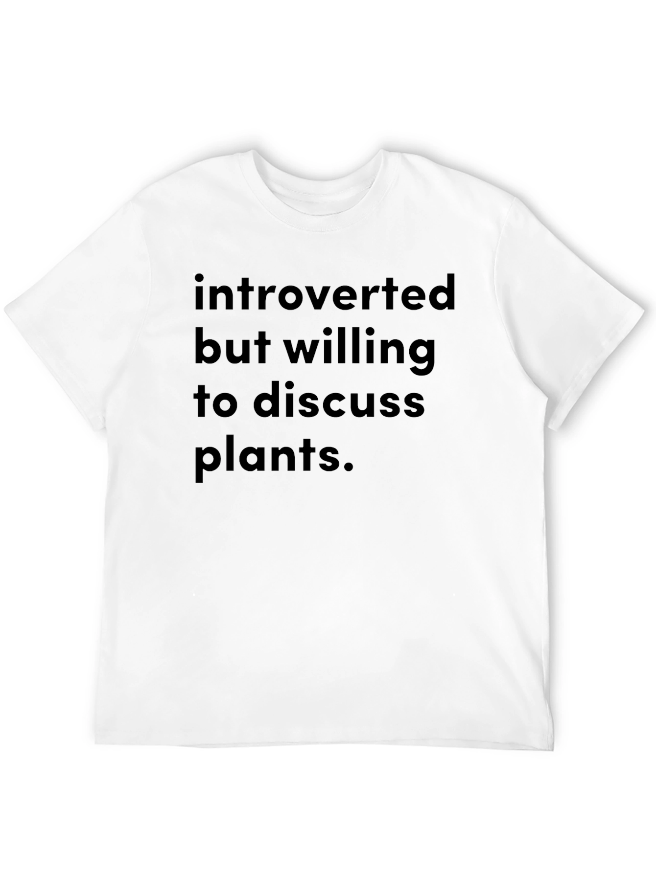 Introverted Plant Lover T-Shirt - Black