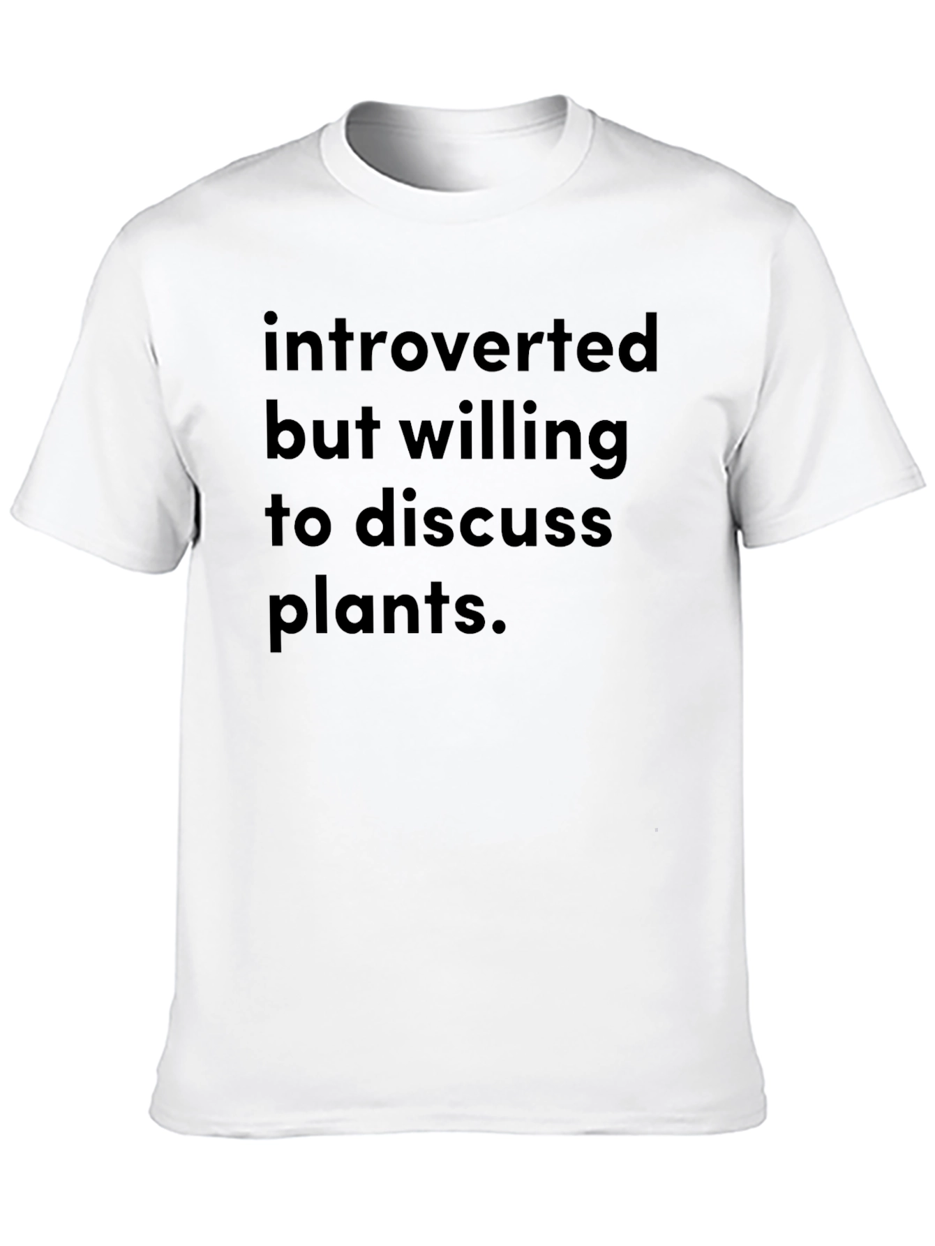 Introverted Plant Lover T-Shirt - Black