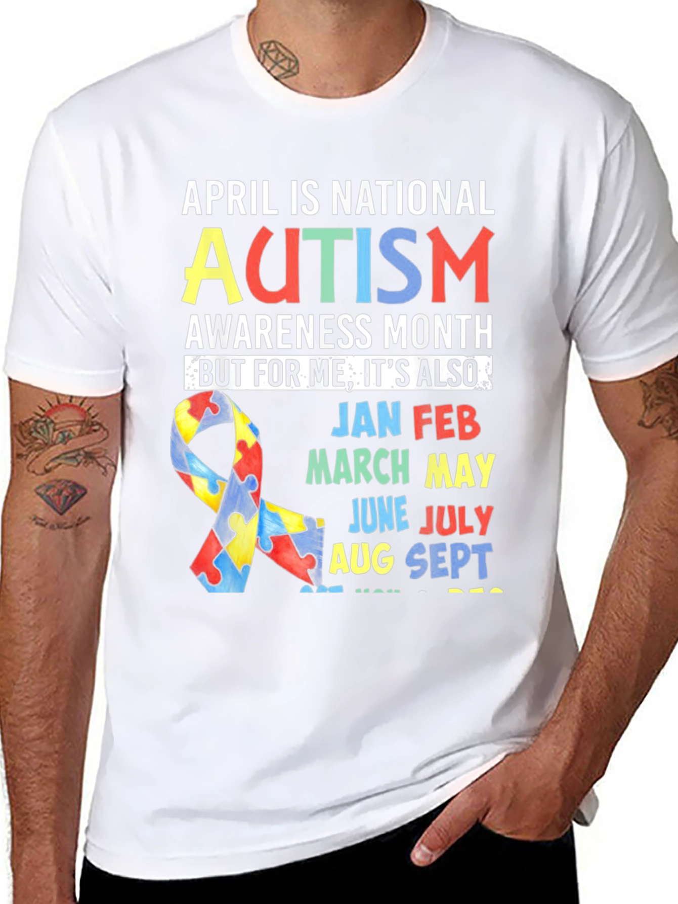 Autism Awareness All Year Round T-Shirt
