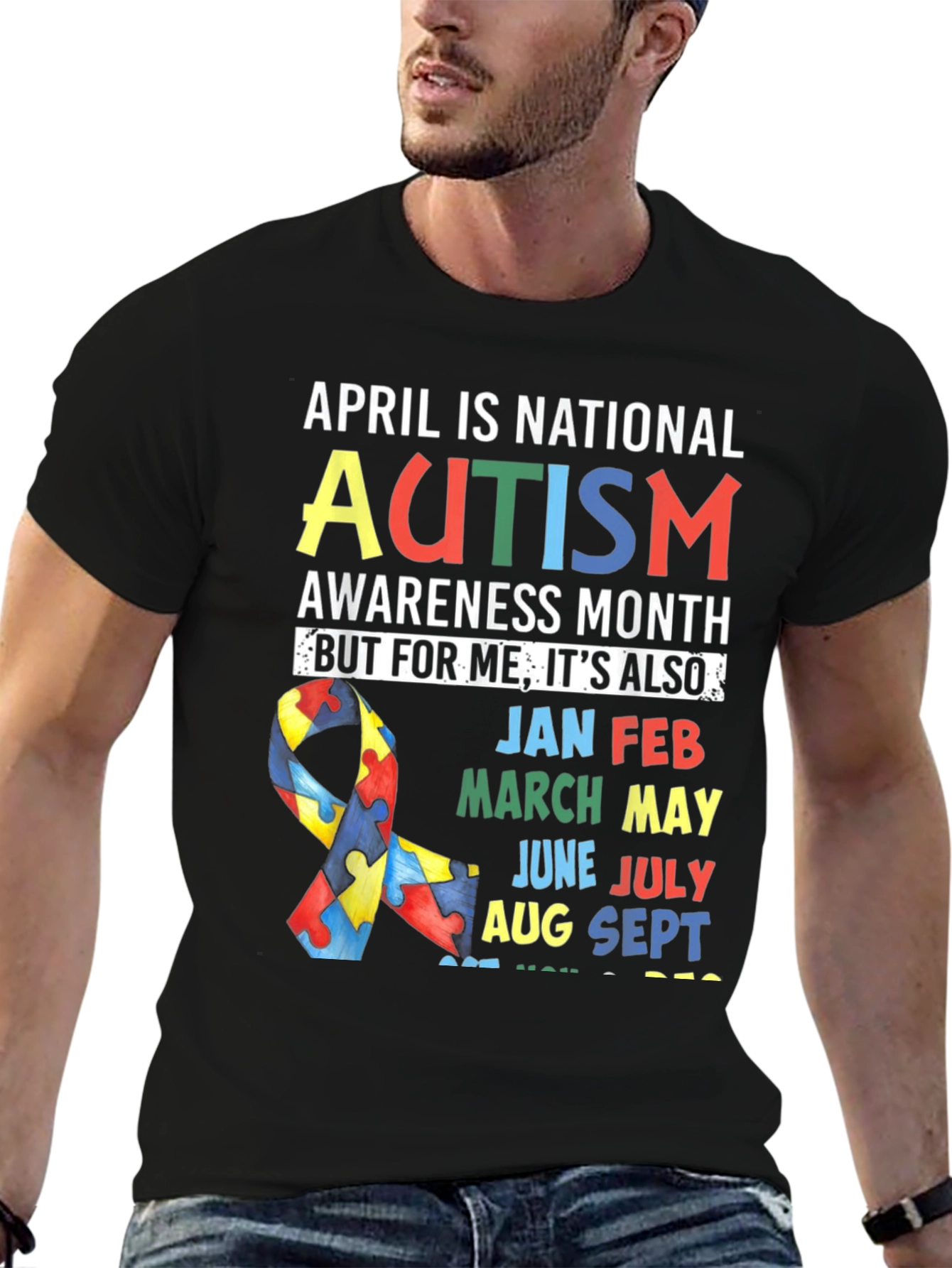 Autism Awareness All Year Round T-Shirt