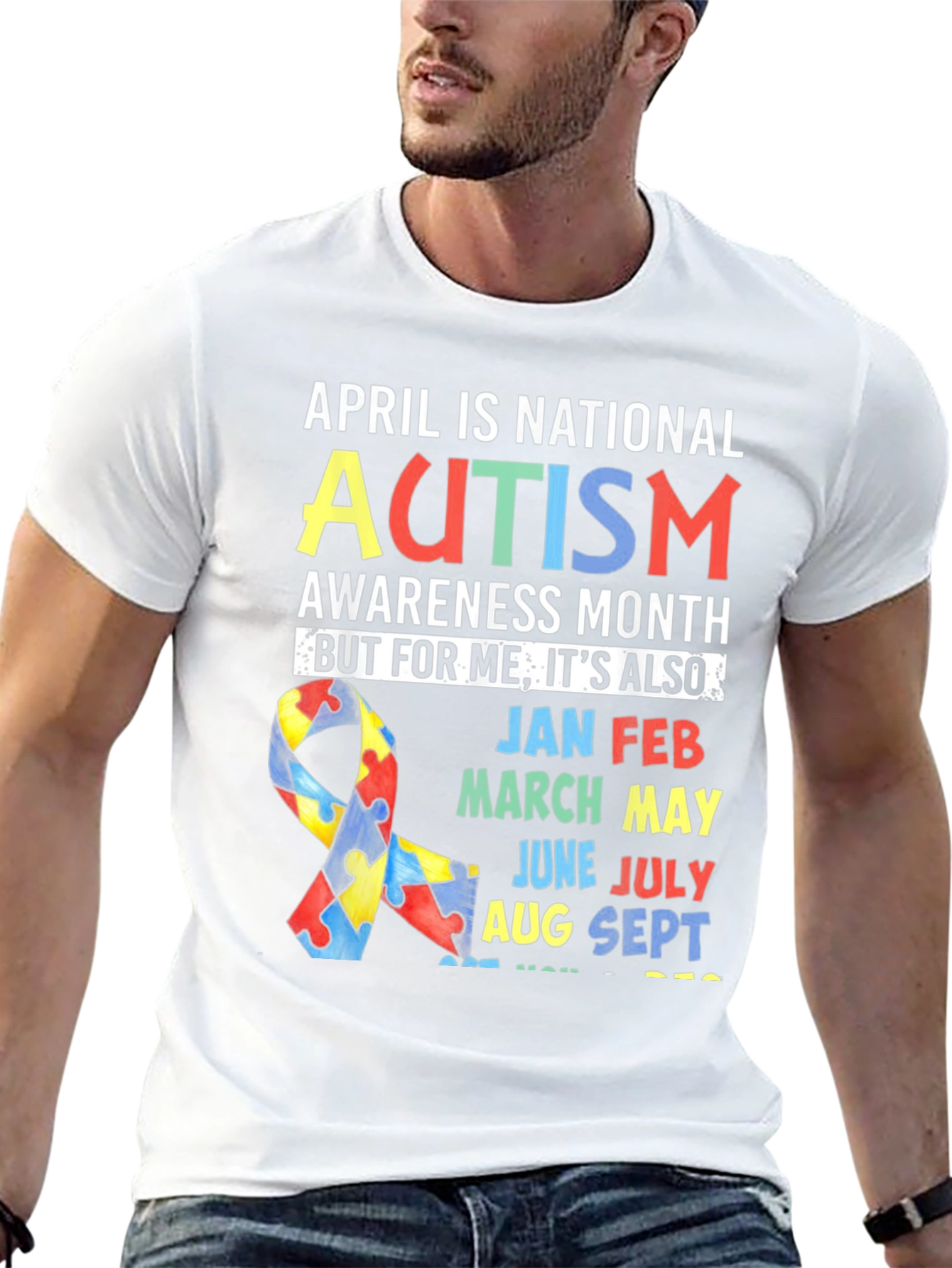 Autism Awareness All Year Round T-Shirt