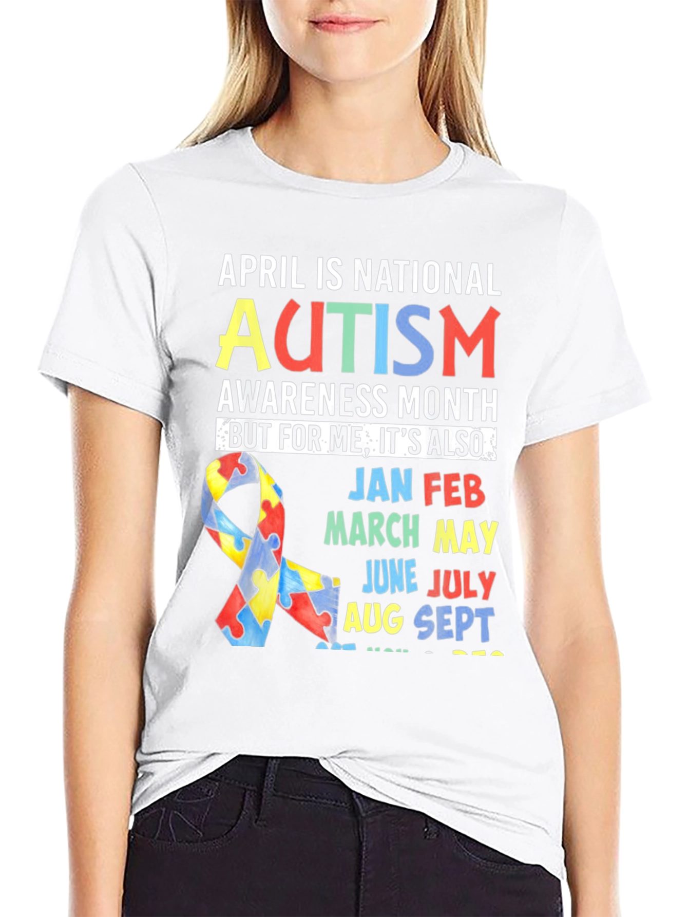 Autism Awareness All Year Round T-Shirt
