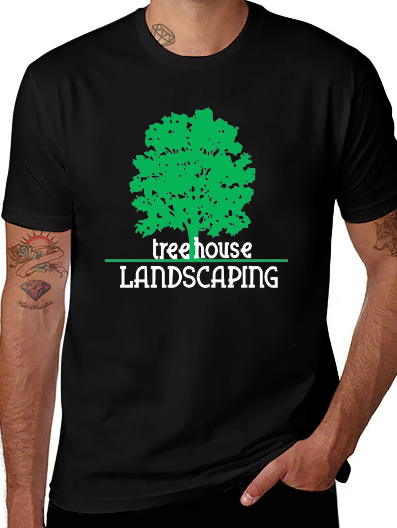 Treehouse Landscaping Graphic T-Shirt