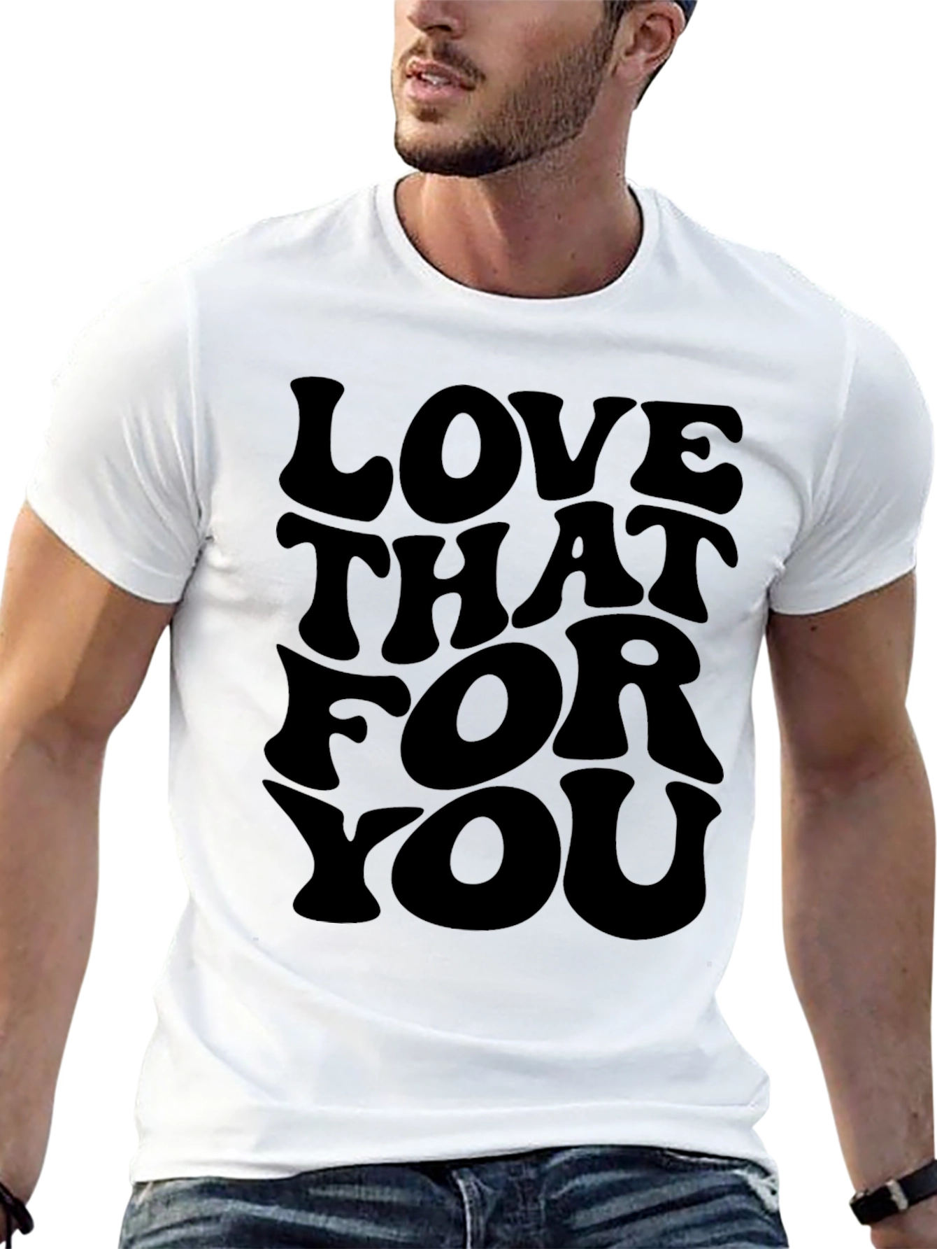 Love That For You Graphic Tee - Black