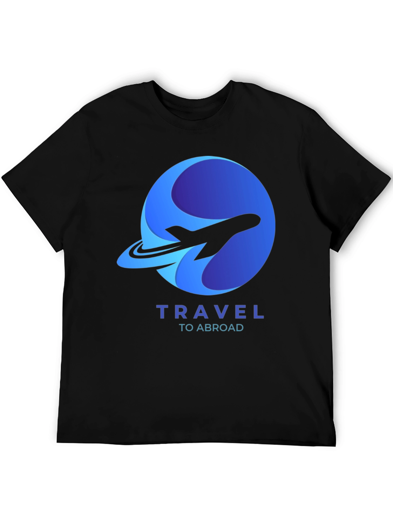 Travel Abroad T-Shirt - Airplane Logo Graphic Tee