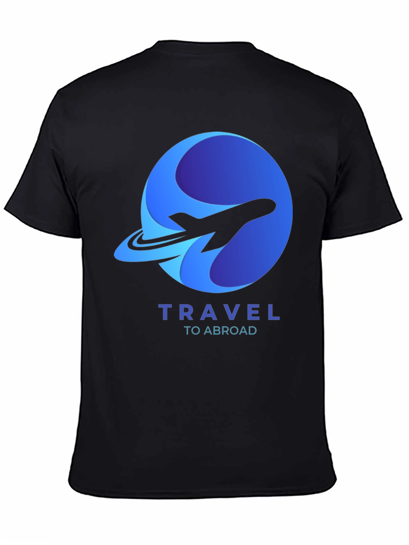 Travel Abroad T-Shirt - Airplane Logo Graphic Tee