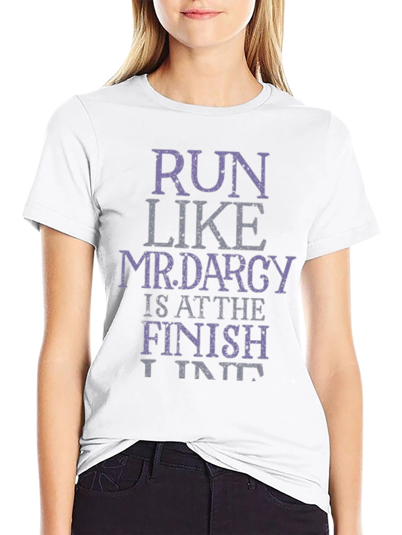 Run Like Mr. Darcy T-Shirt Funny Novelty Tee