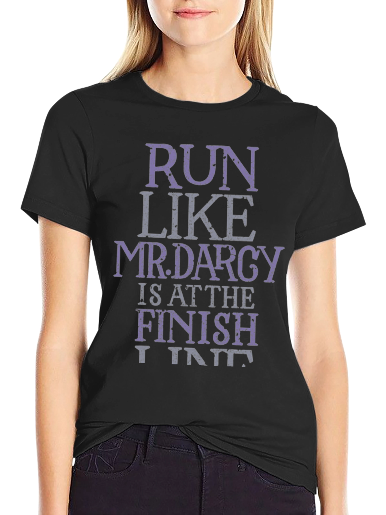 Run Like Mr. Darcy T-Shirt Funny Novelty Tee