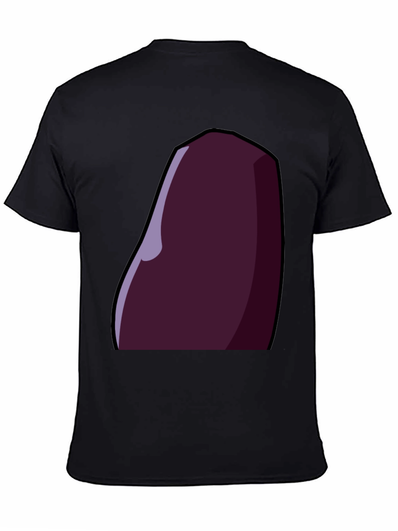 Stylized Eggplant Graphic Tee - Dark Humor Apparel