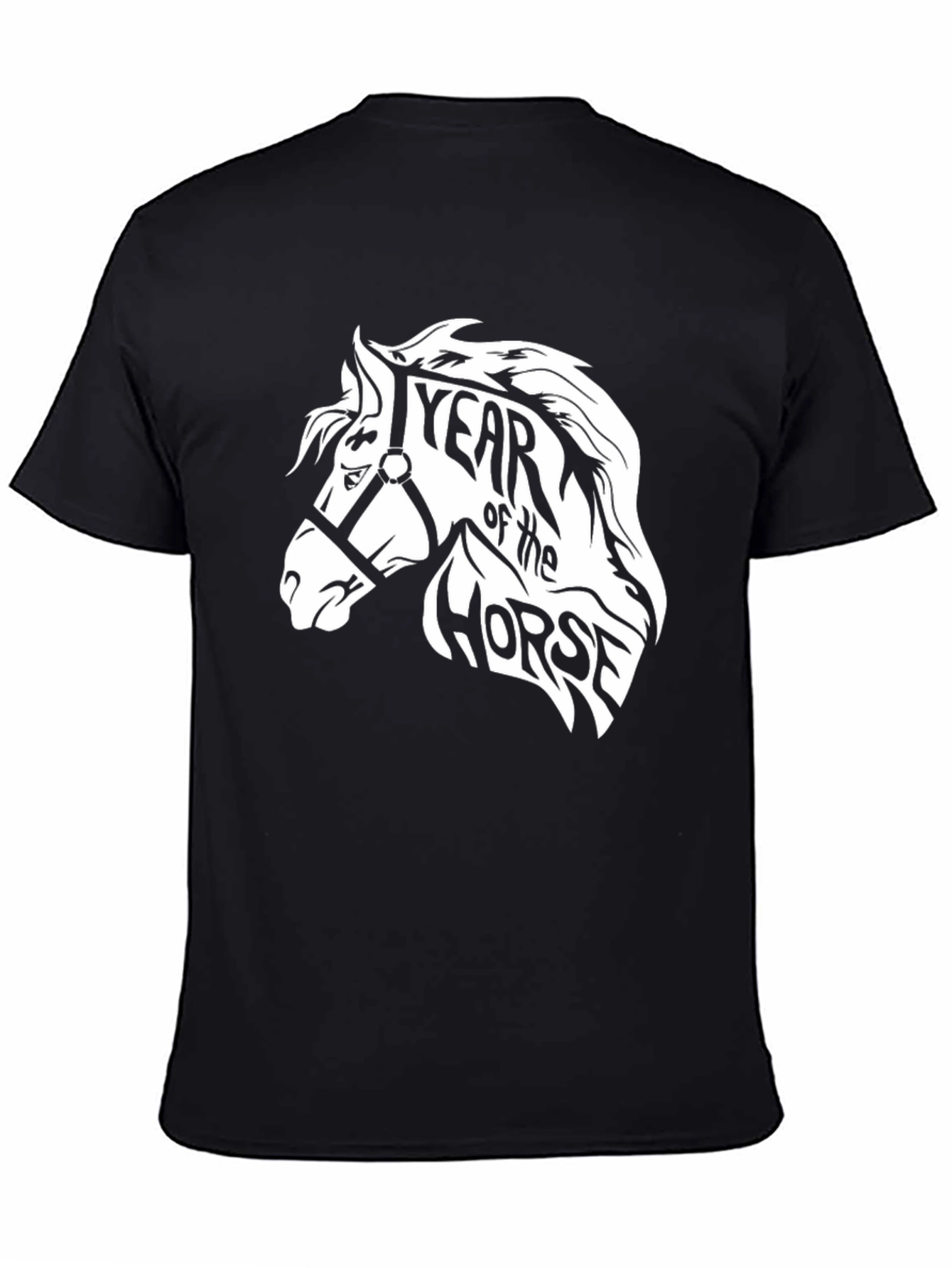 Year of the Horse Graphic T-Shirt - Black