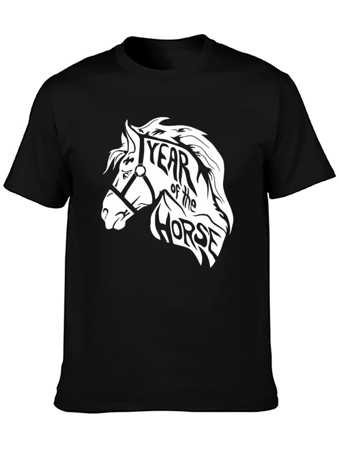 Year of the Horse Graphic T-Shirt - Black