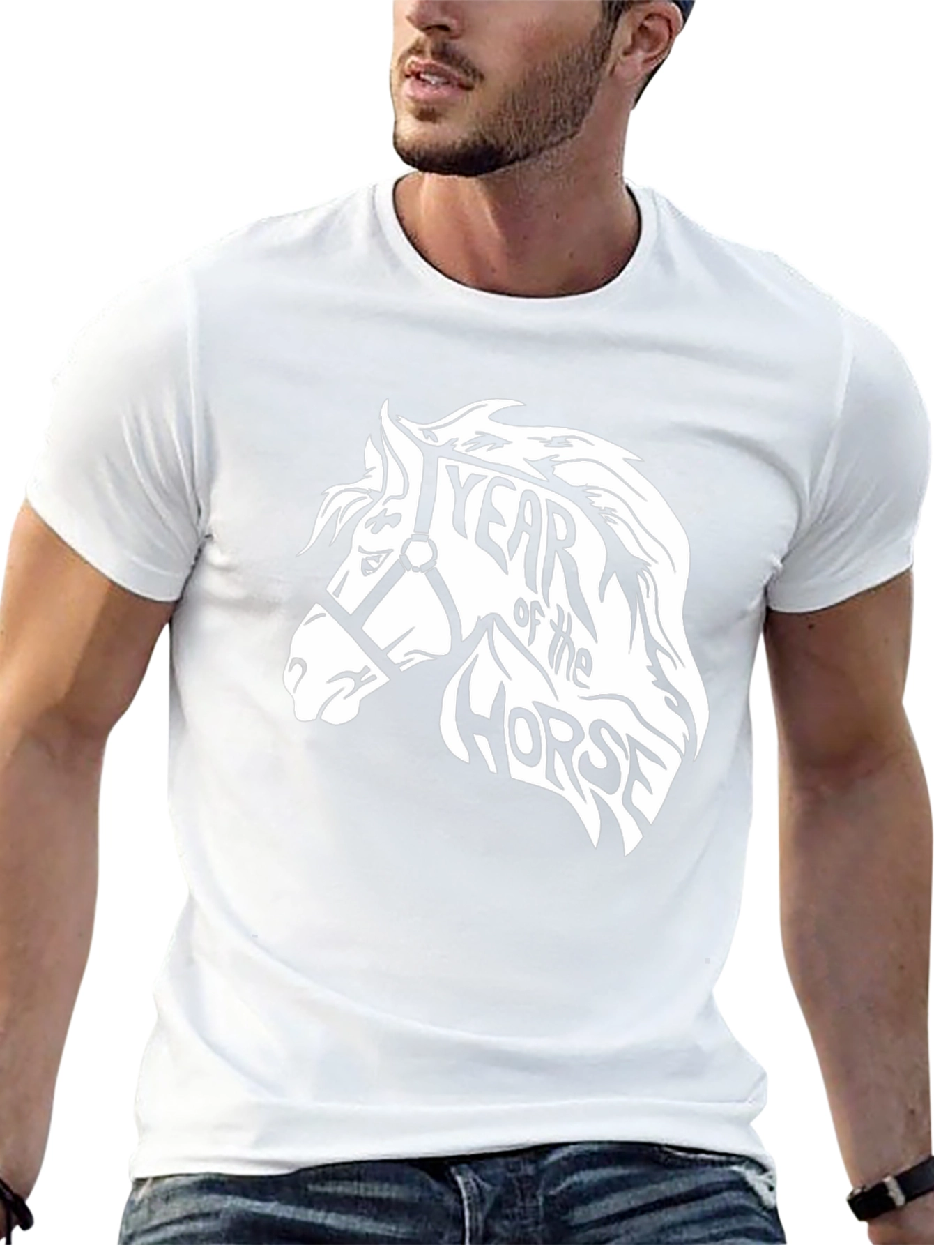 Year of the Horse Graphic T-Shirt - Black