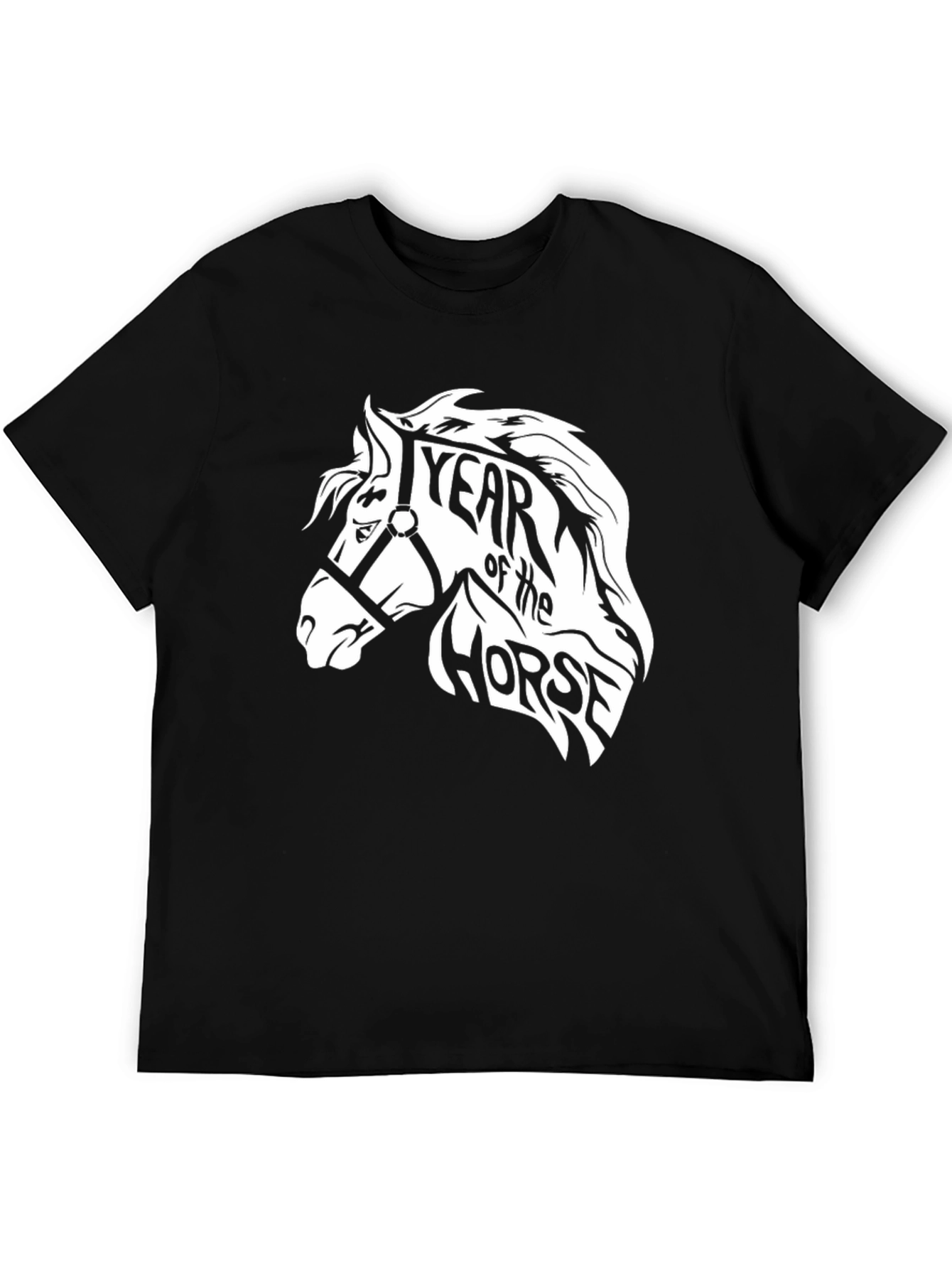 Year of the Horse Graphic T-Shirt - Black