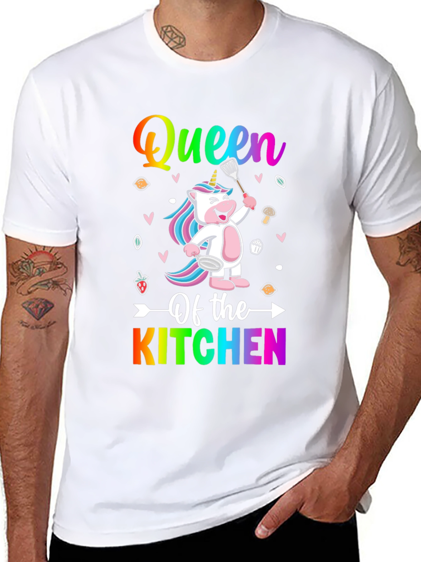 Queen of the Kitchen Unicorn T-Shirt