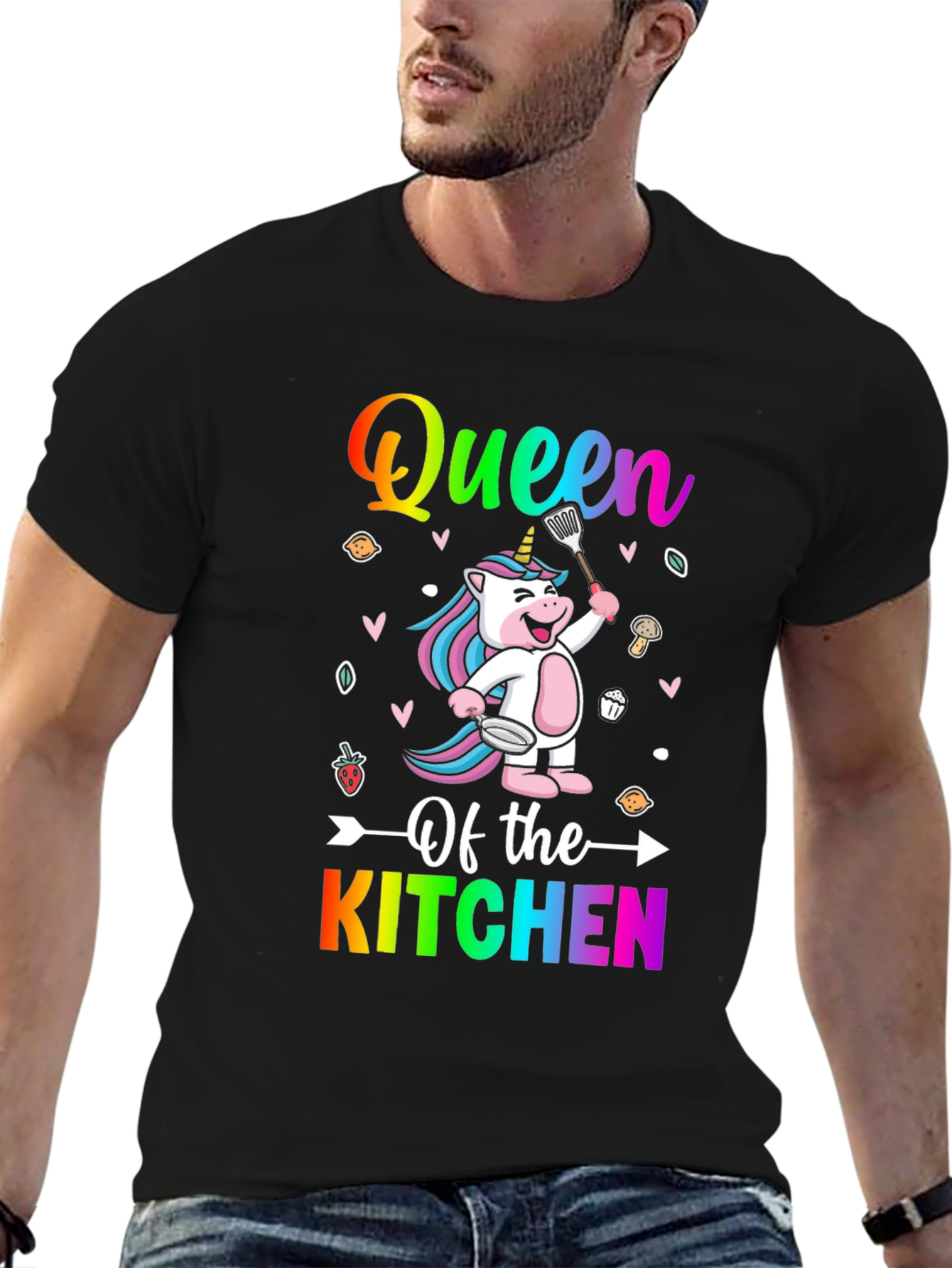 Queen of the Kitchen Unicorn T-Shirt