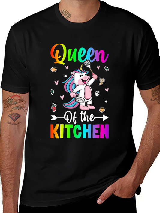 Queen of the Kitchen Unicorn T-Shirt