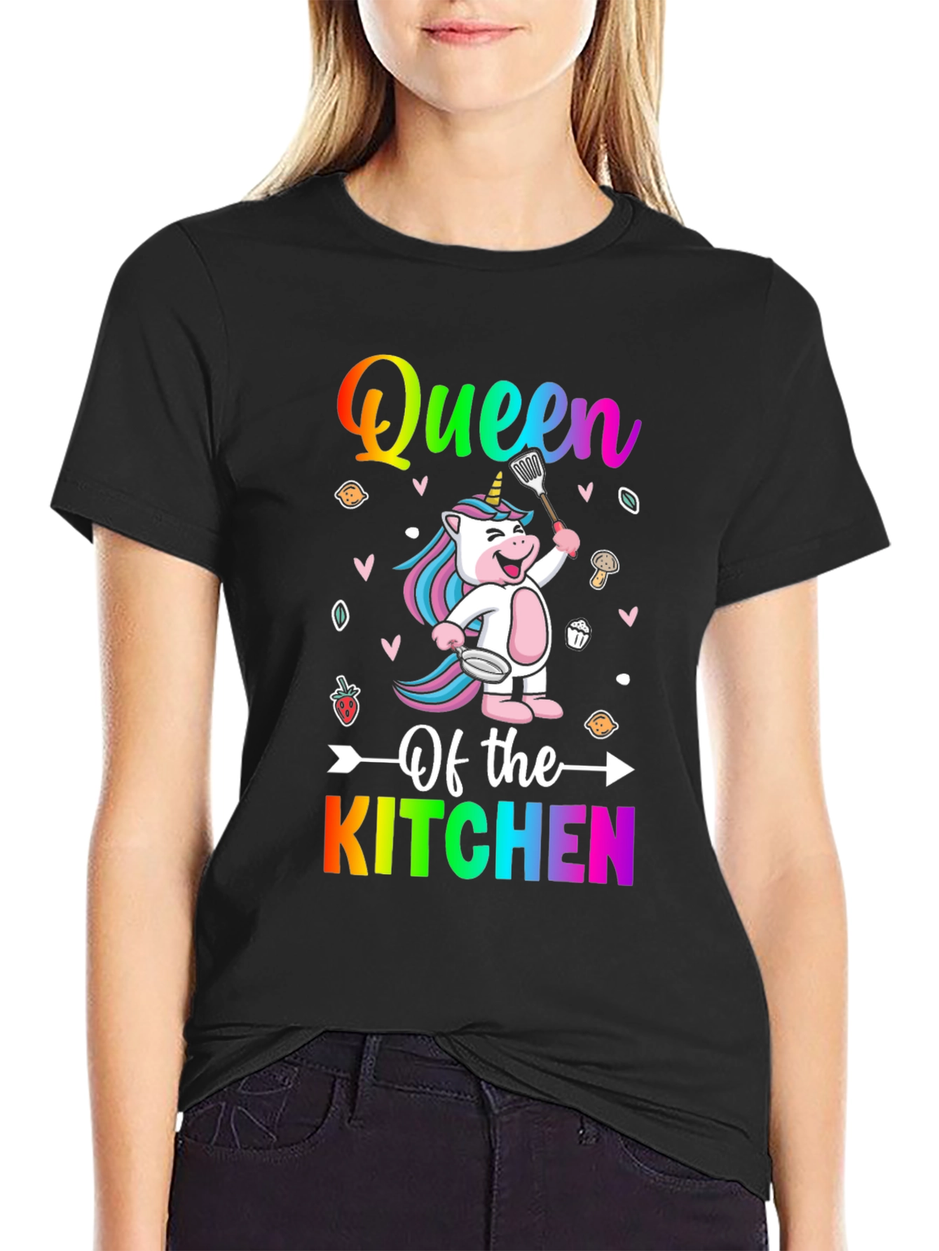 Queen of the Kitchen Unicorn T-Shirt