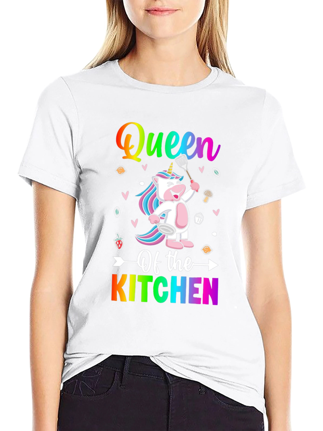 Queen of the Kitchen Unicorn T-Shirt