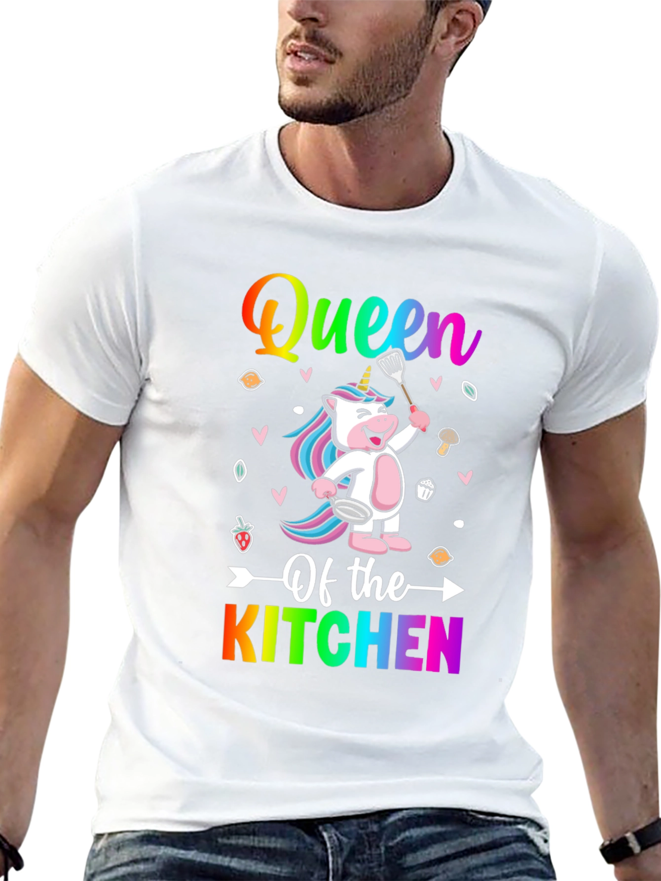 Queen of the Kitchen Unicorn T-Shirt