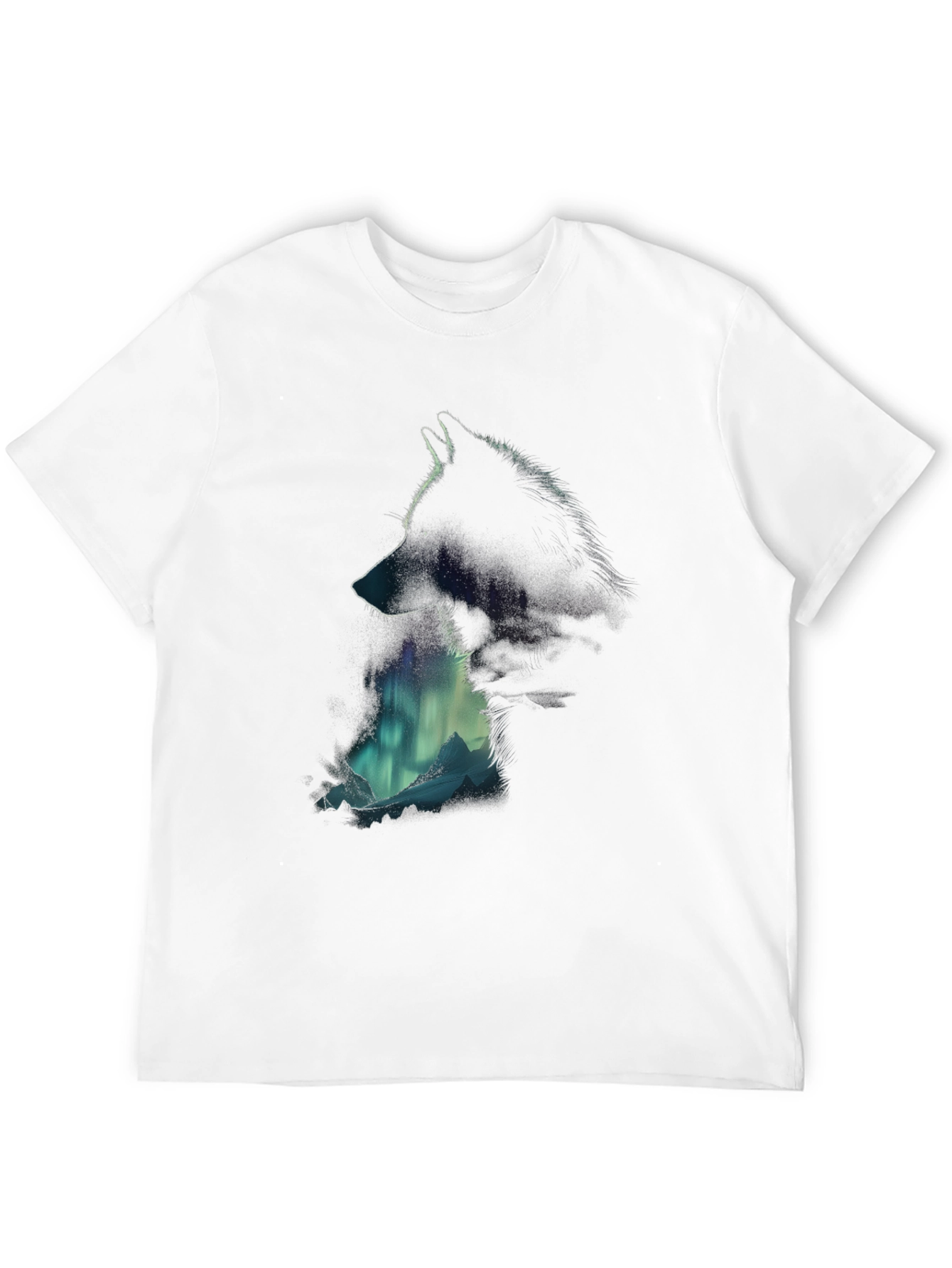 Wolf Silhouette T-Shirt - Aurora Mountain Design
