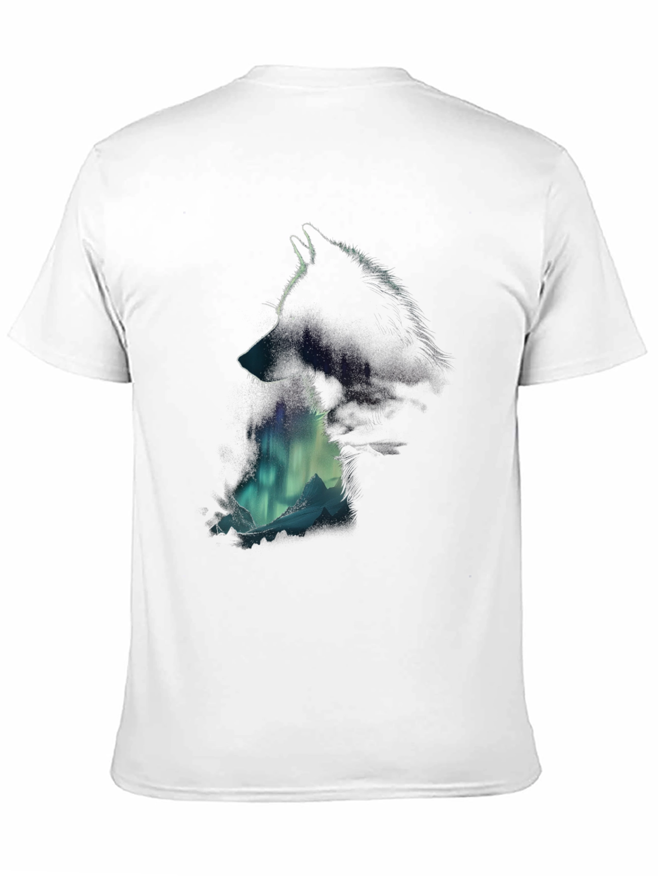 Wolf Silhouette T-Shirt - Aurora Mountain Design