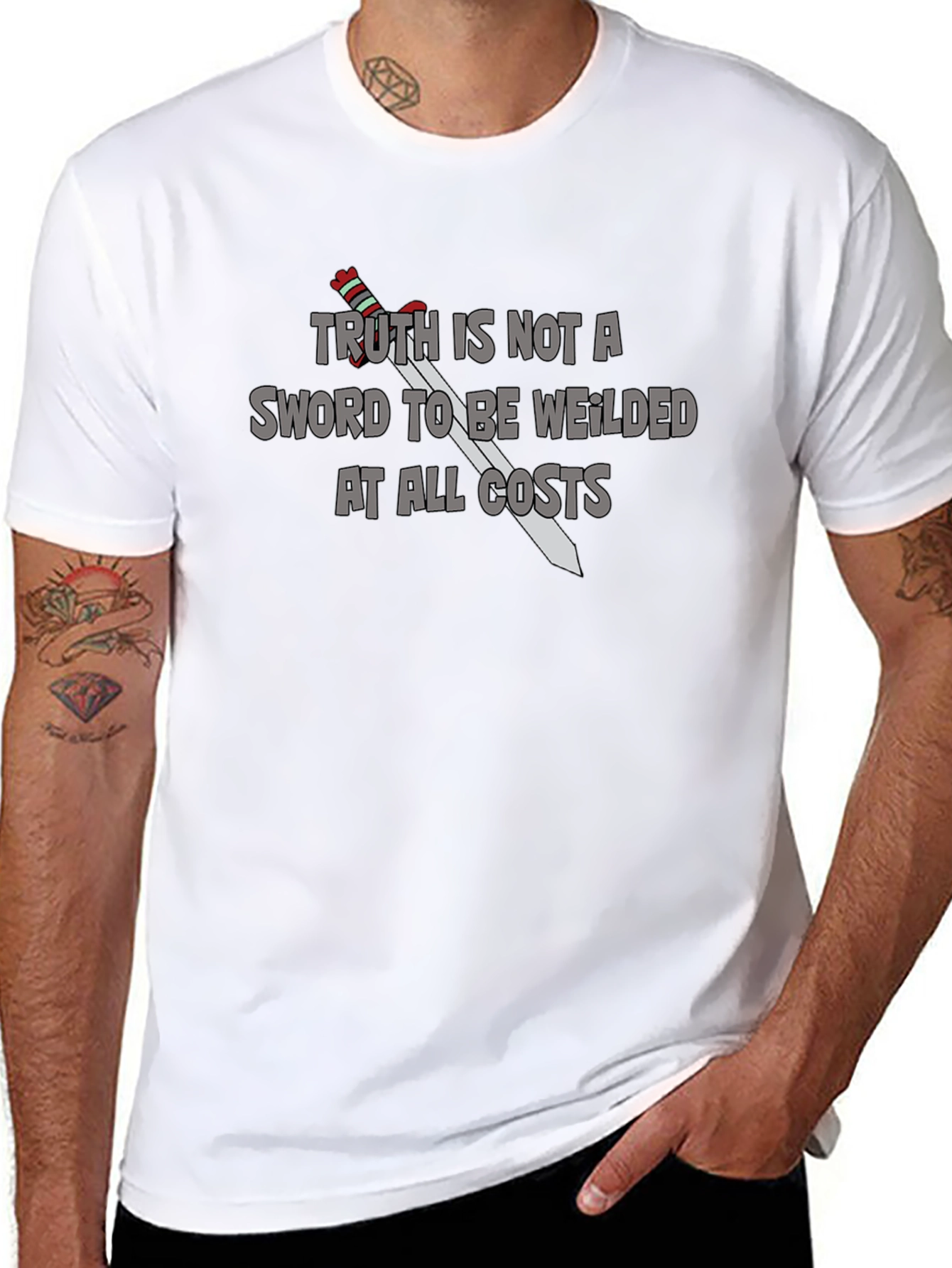 Truth Sword Tee - Graphic Novelty T-Shirt