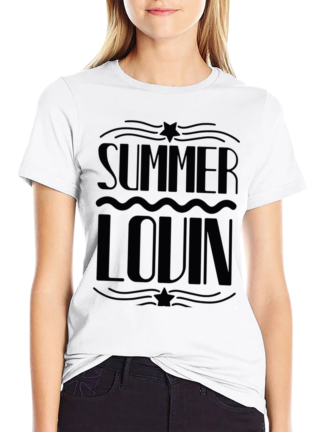 Summer Lovin Black Graphic Tee