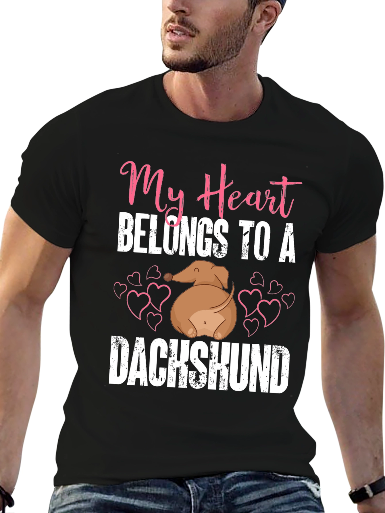 Dachshund Heart T-Shirt - Dog Lover Tee