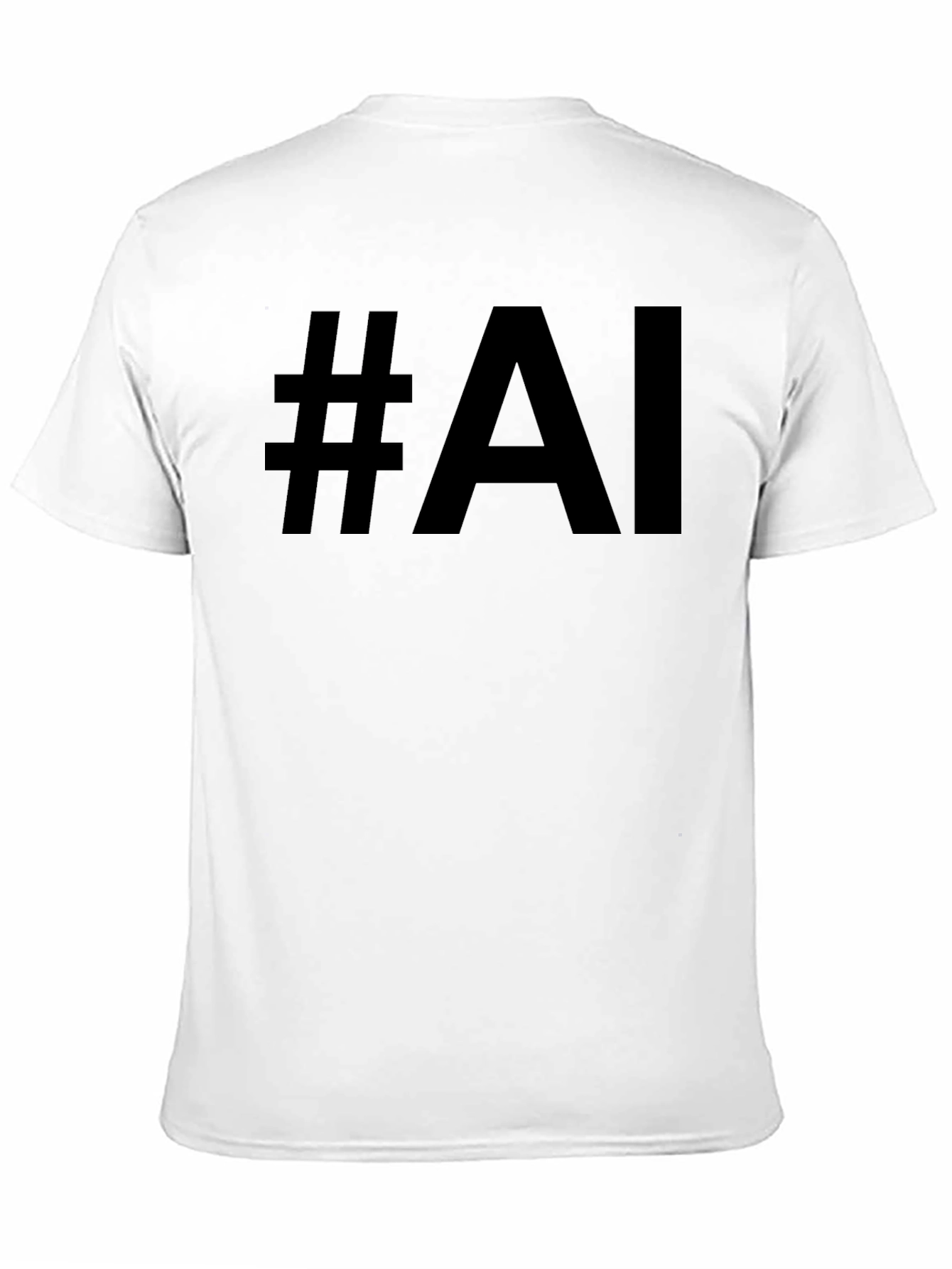 #AI Graphic Tee - Modern Black T-Shirt