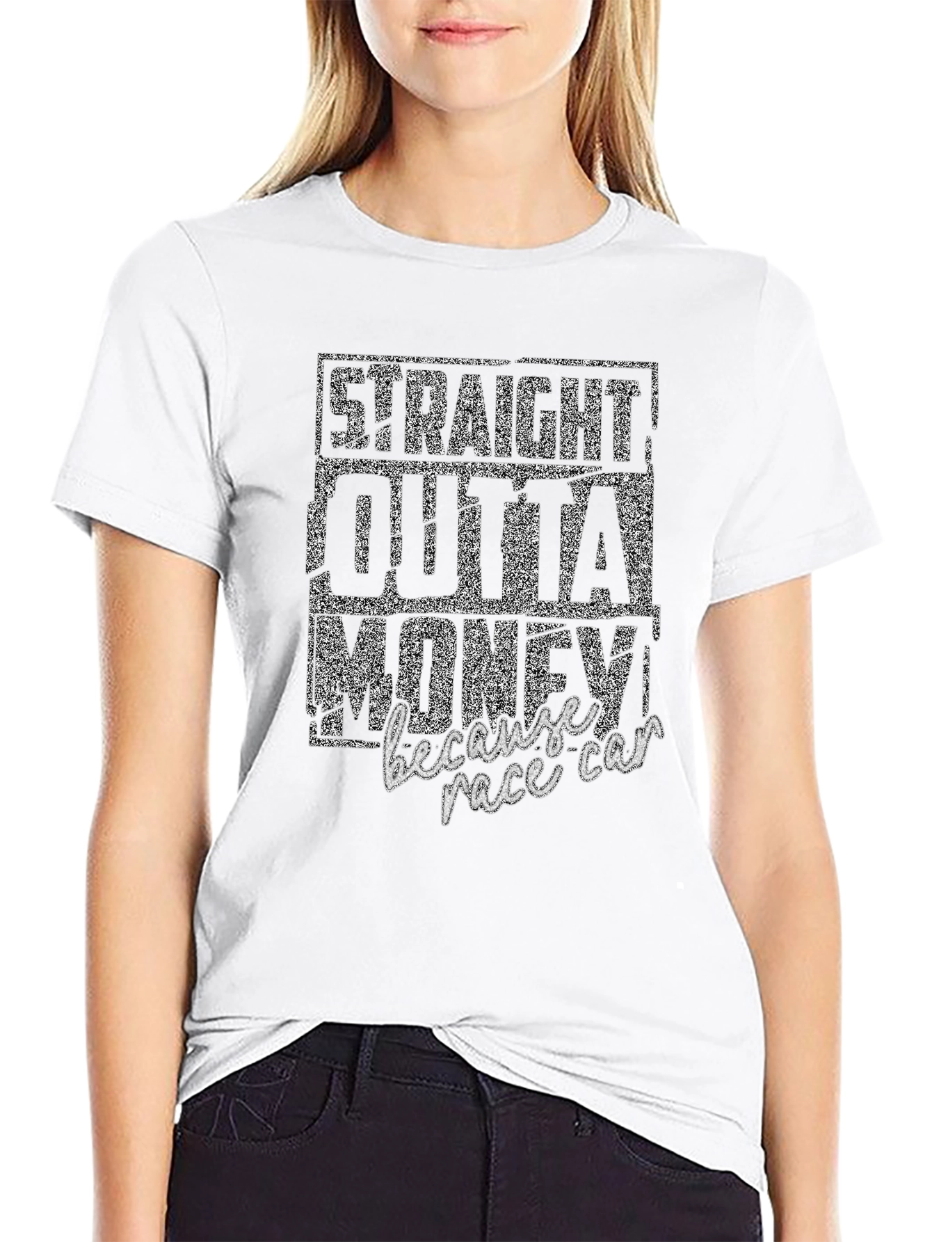 Straight Outta Money Race Car T-Shirt