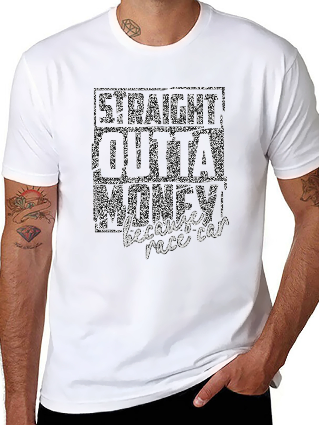Straight Outta Money Race Car T-Shirt
