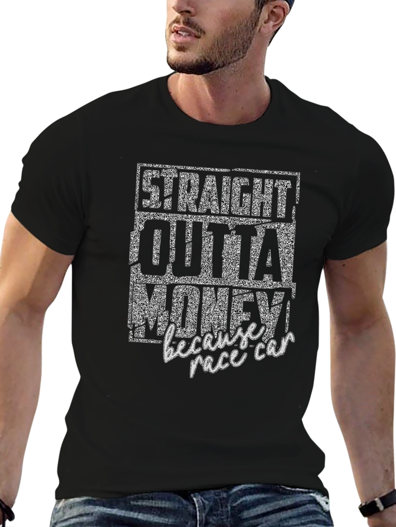 Straight Outta Money Race Car T-Shirt