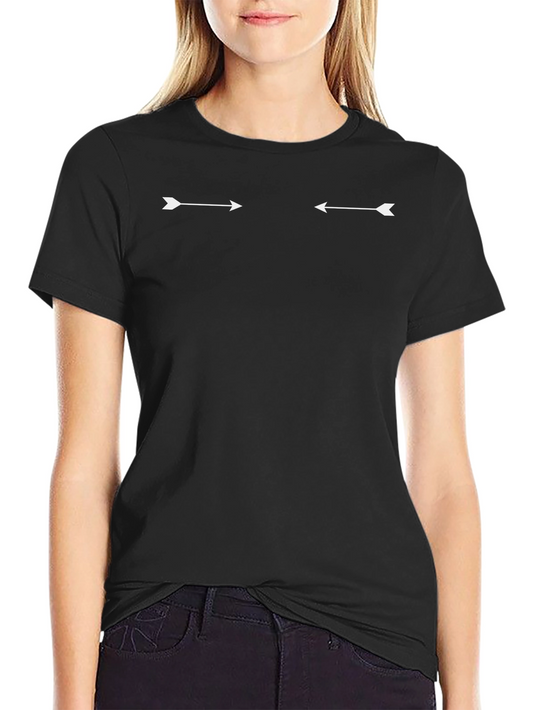 Modern Arrow Graphic Black T-Shirt