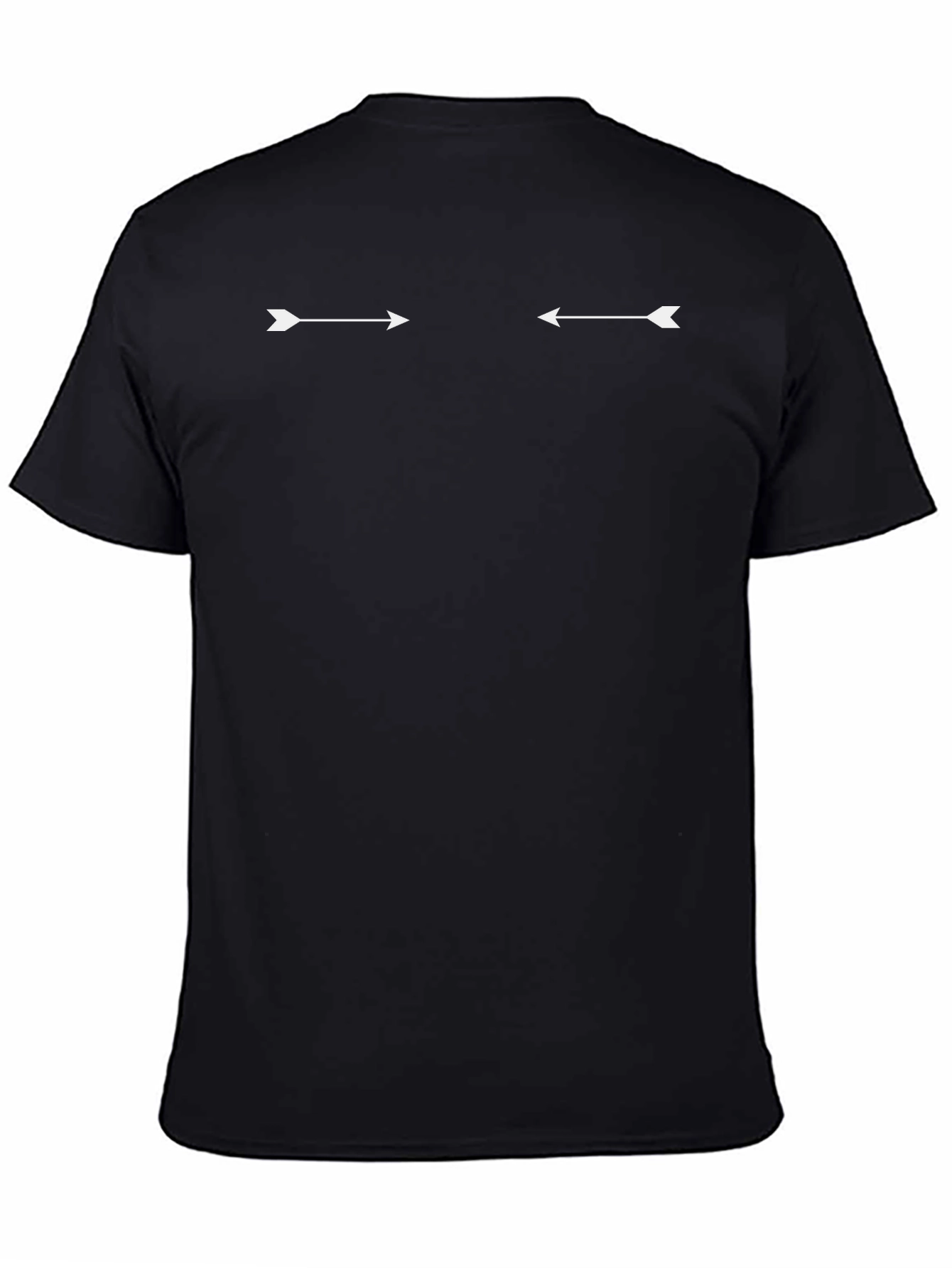 Modern Arrow Graphic Black T-Shirt