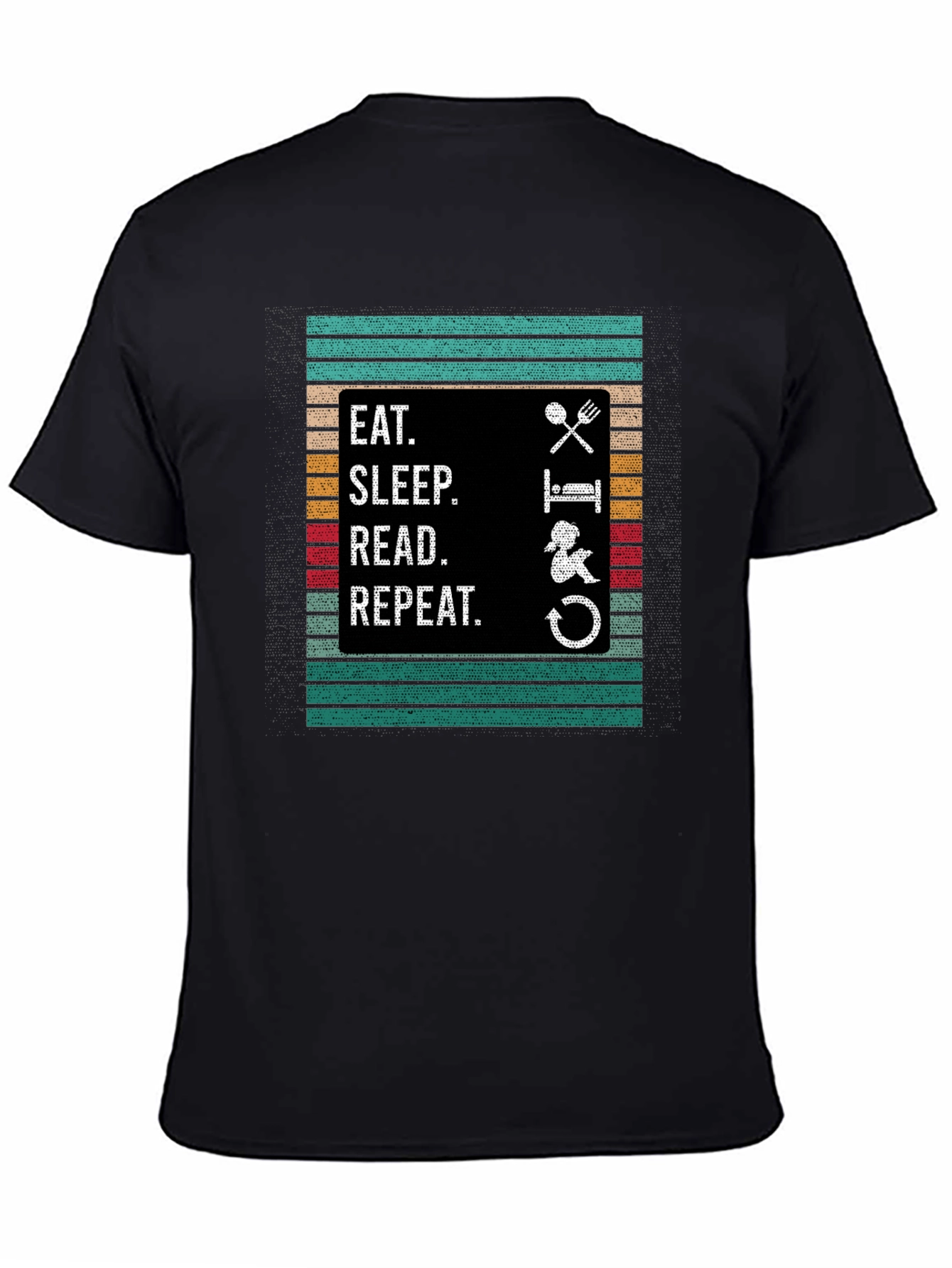 Eat Sleep Read Repeat Graphic Tee