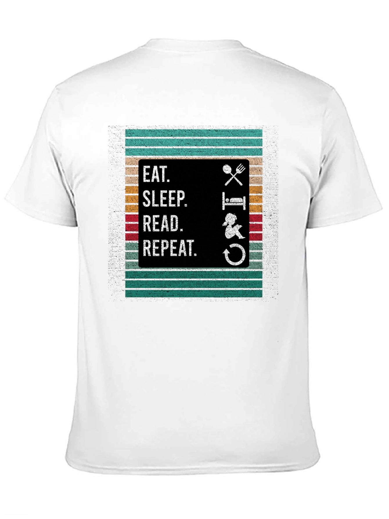 Eat Sleep Read Repeat Graphic Tee