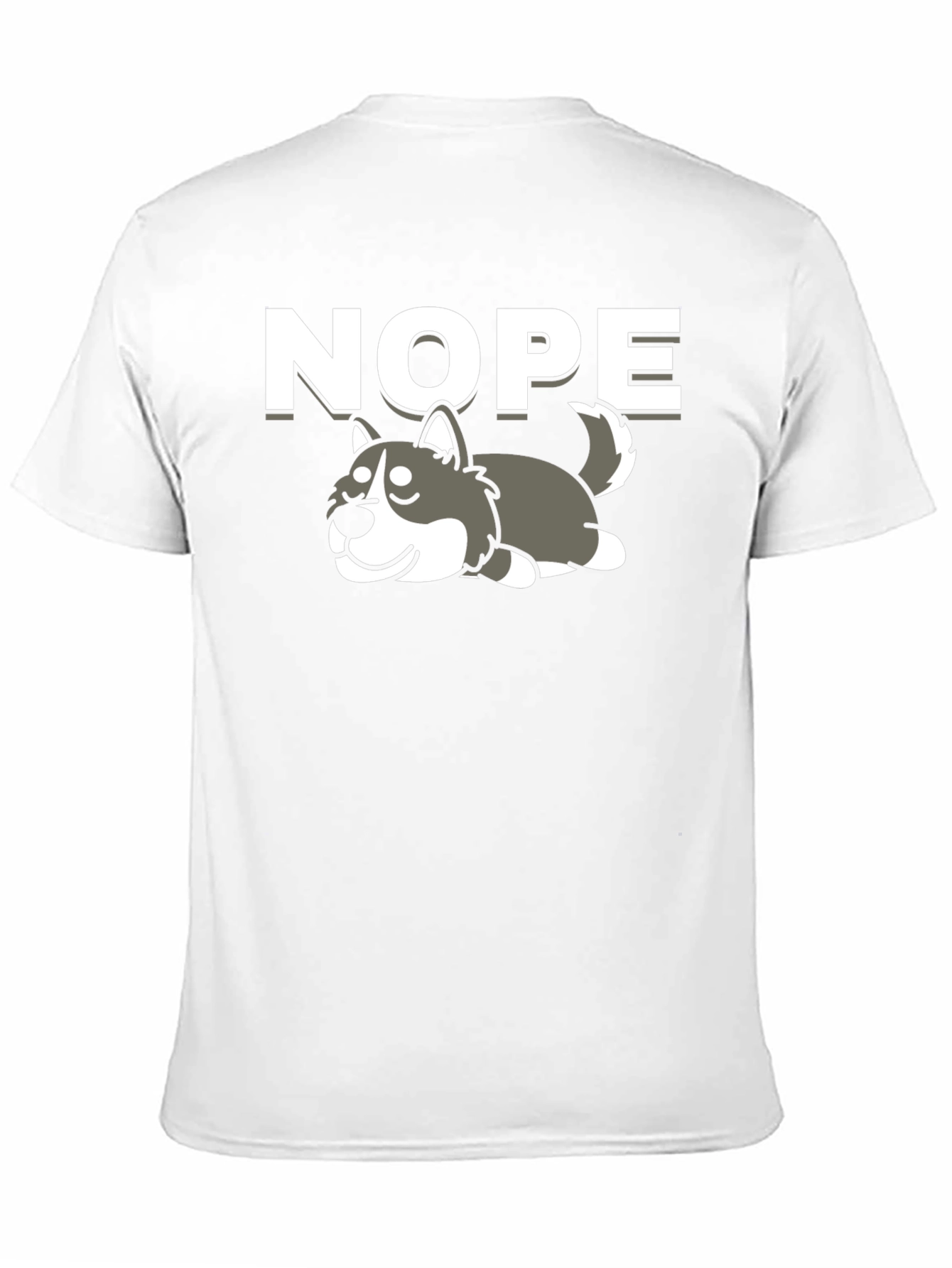 Nope Lazy Husky Graphic Tee