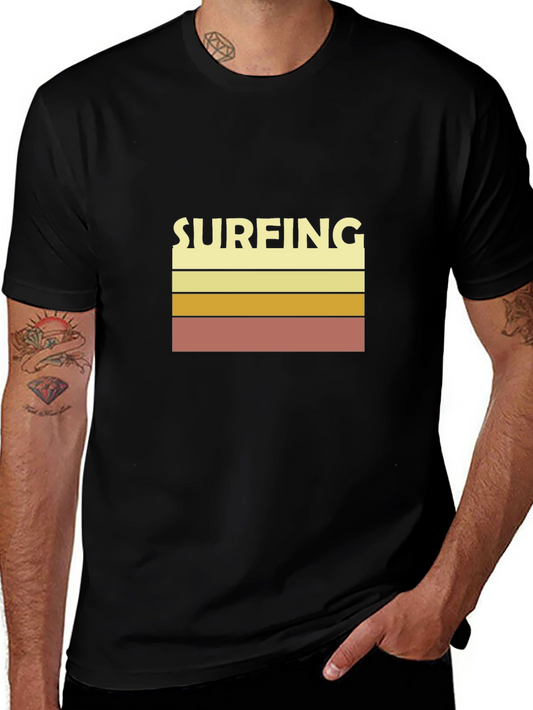 Vintage Surfing Graphic Tee - Retro Style