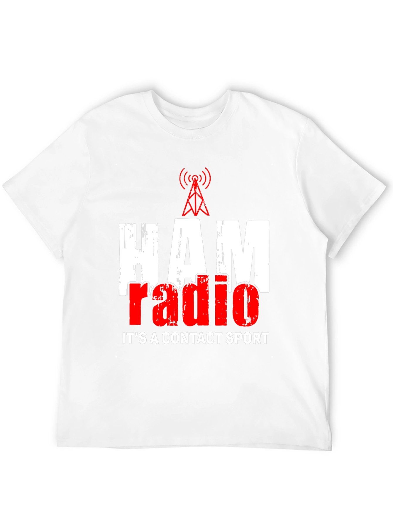HAM Radio Contact Sport Black T-Shirt
